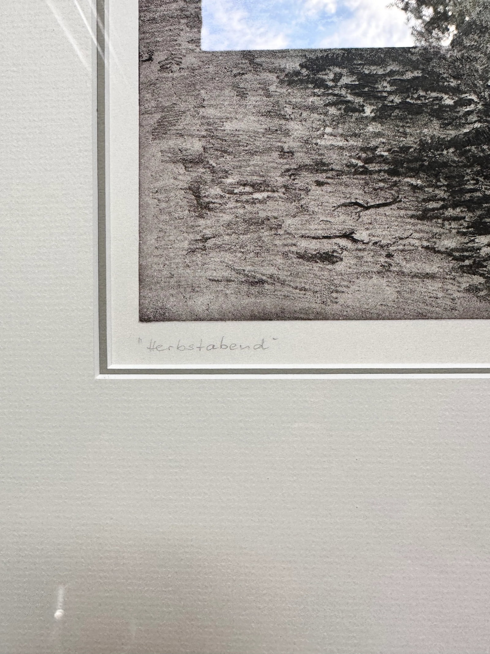 Signed Landscape Wall Art Etching by Muller Germany Antique - 4