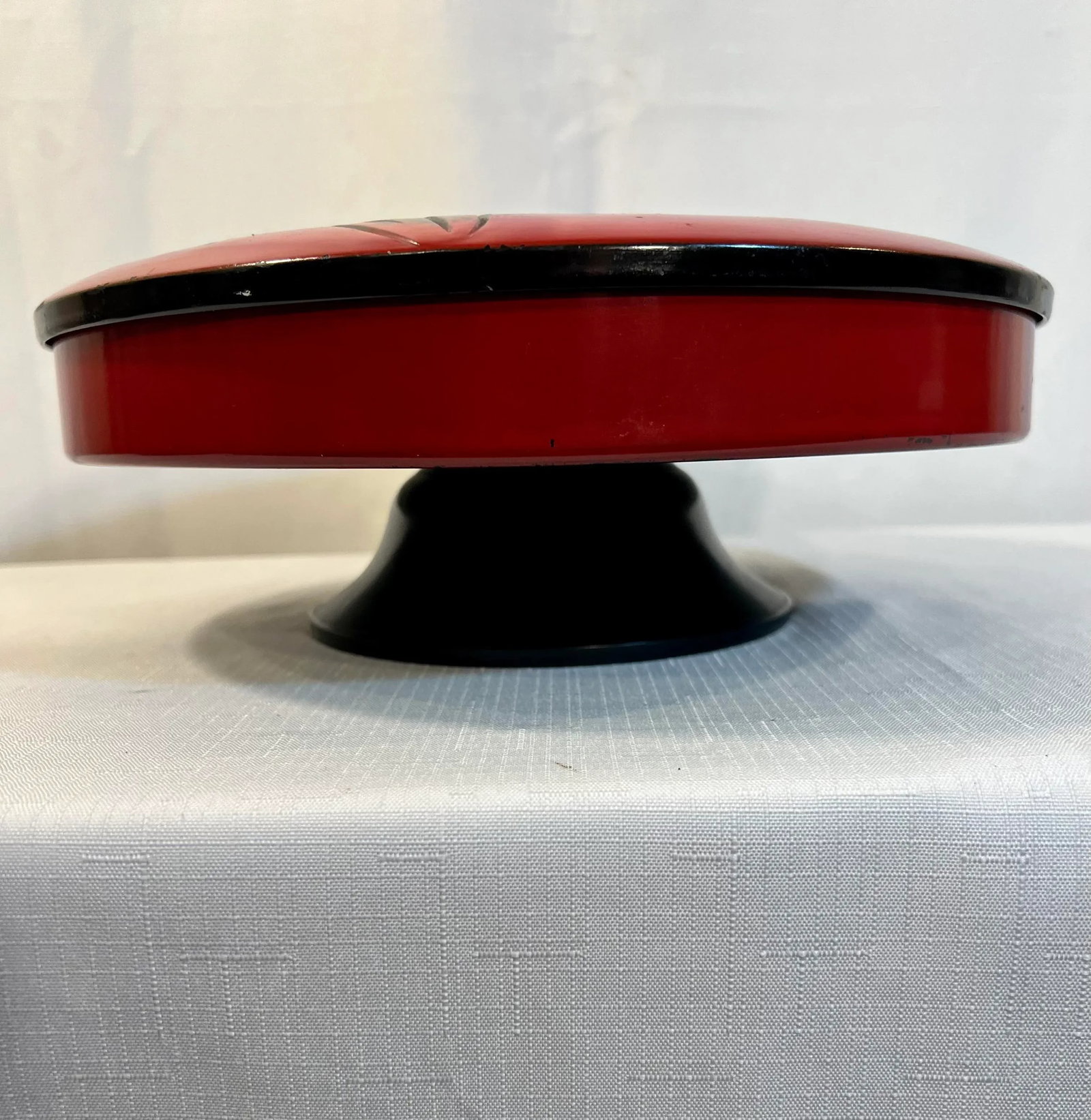 Vintage Laquered Japanese Lazy Susan With Prawn Design - 7