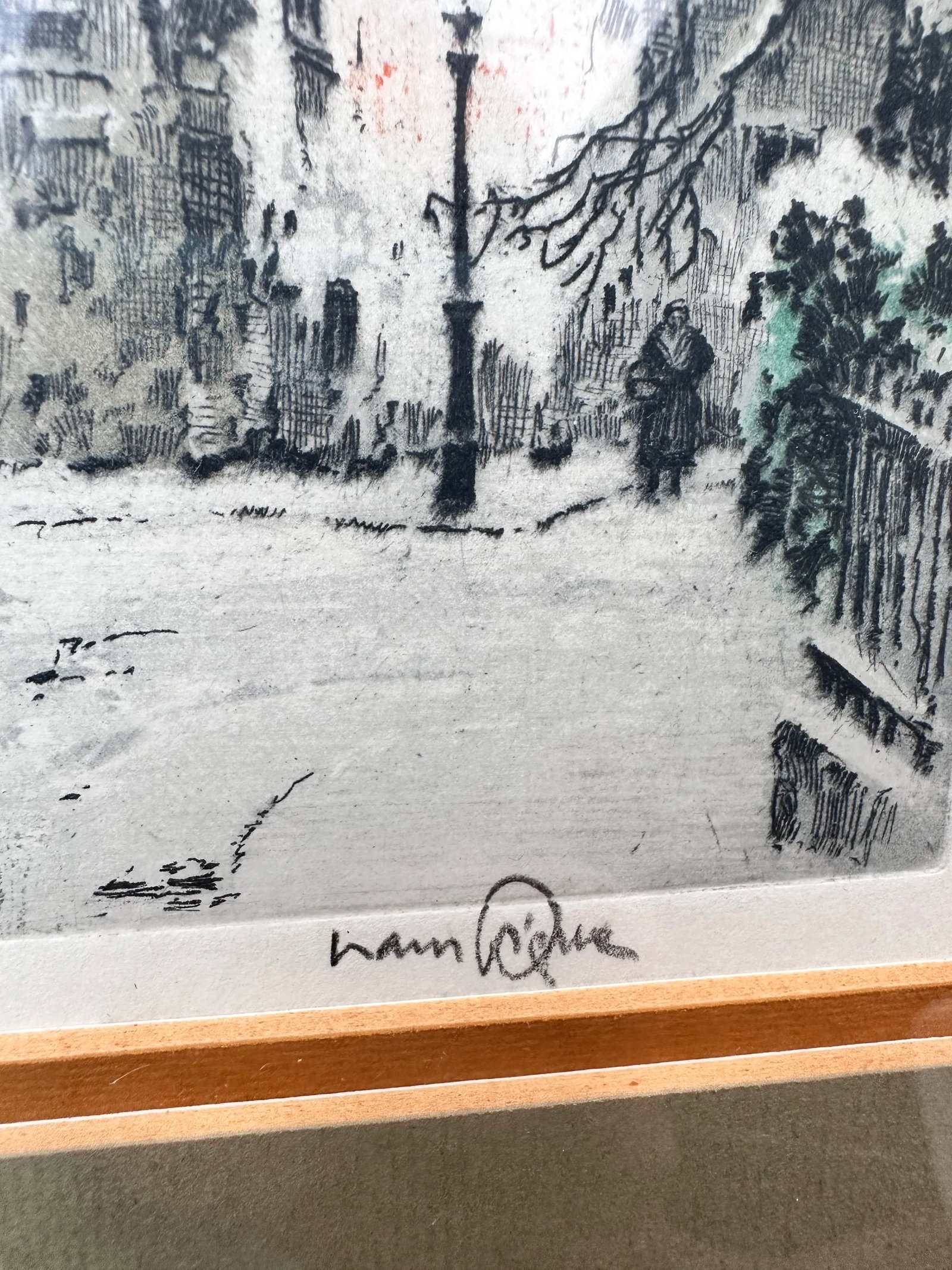 Mid 20th Century Hans Figura Signed Color Etching Beethoven's House Austria - 2