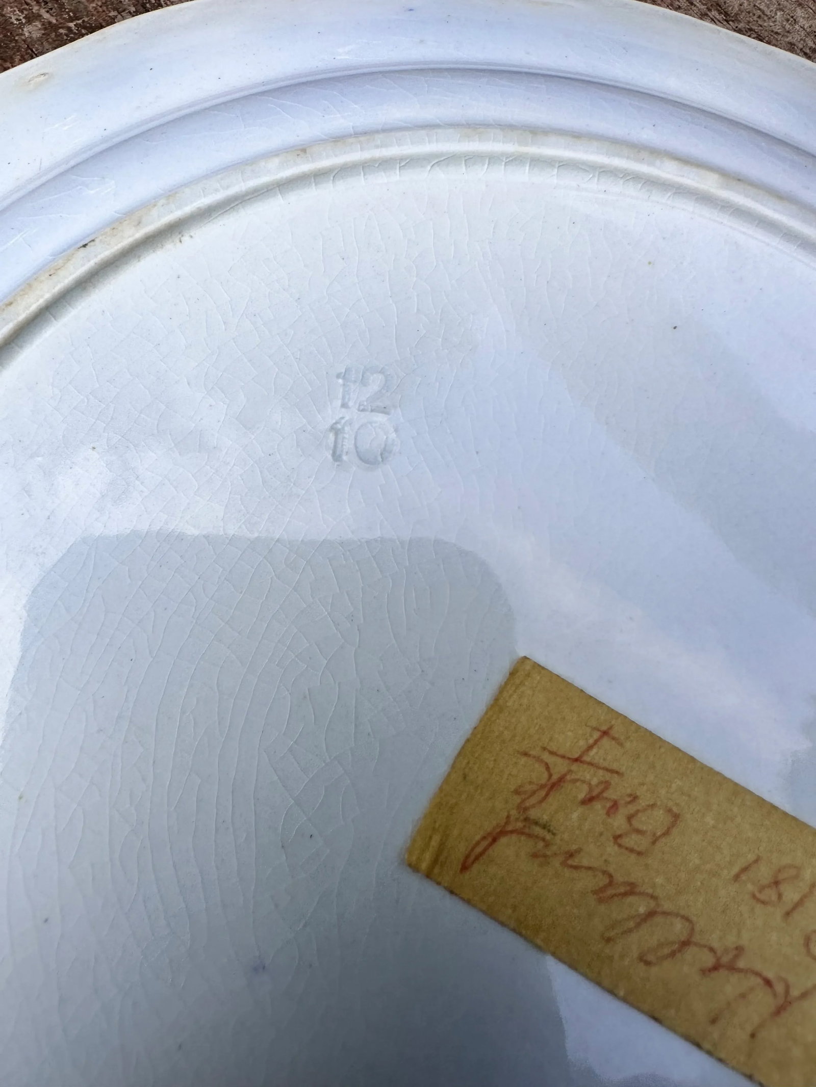 Early 20th Century English Blue Onion Flow Blue Plate - 6