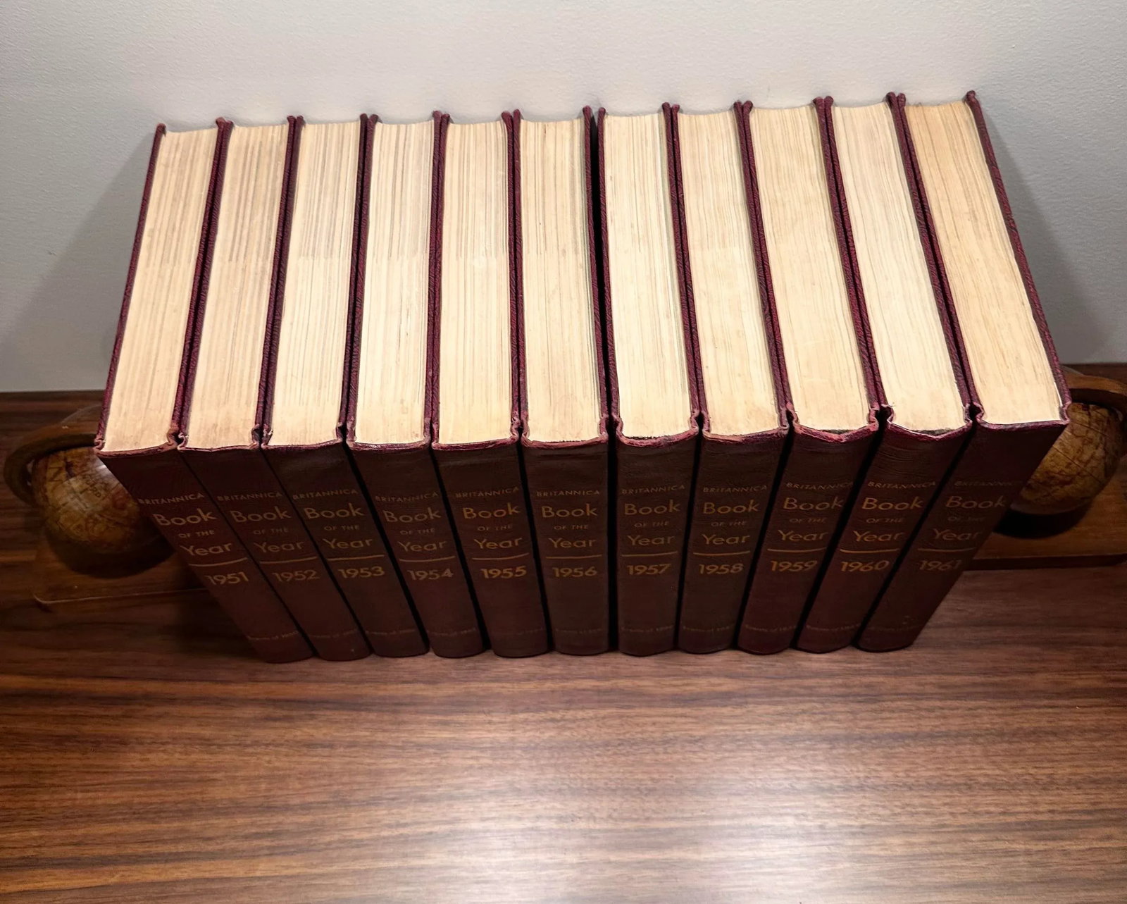 Vintage Britannica Book of the Year Events of 1950 Thru 1960 Set of 11 - 3