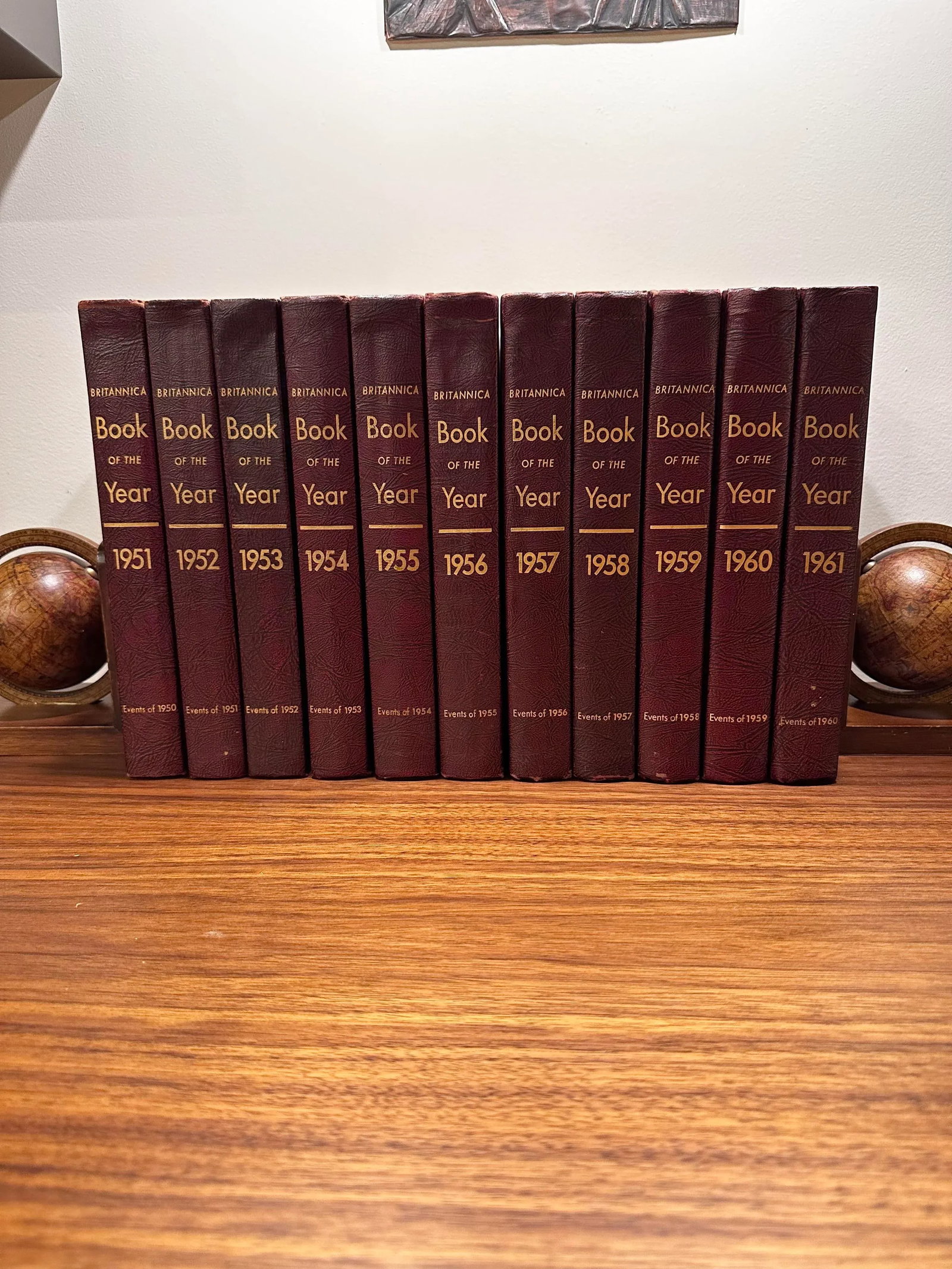Vintage Britannica Book of the Year Events of 1950 Thru 1960 Set of 11 - 9