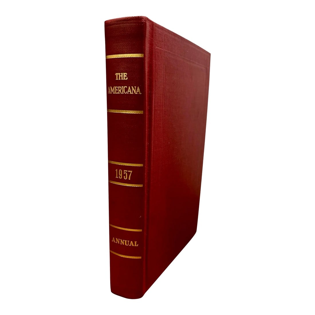 1957 the Americana Annual Hardcover Book Encyclopedia Events of 1956 (1 of 10)