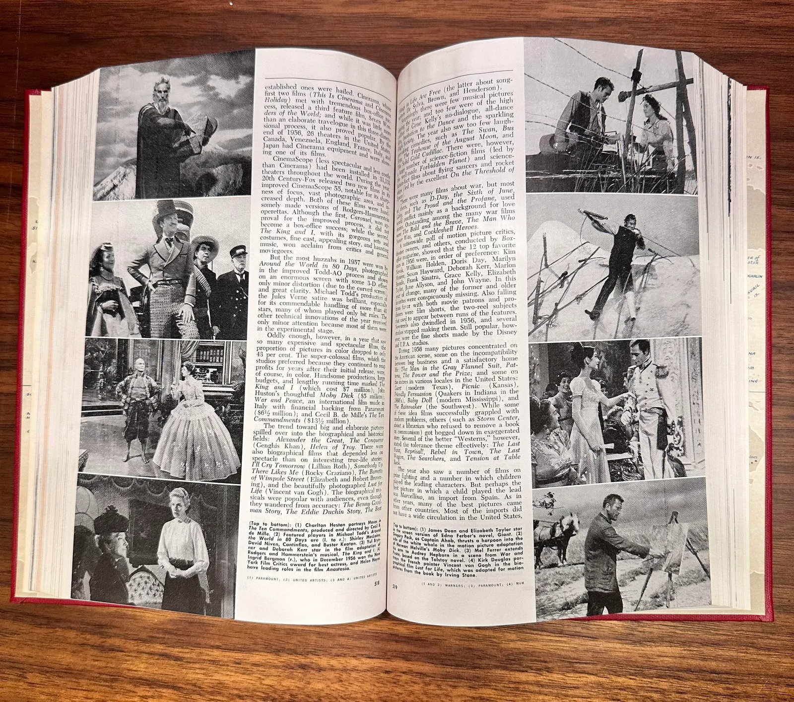 1957 the Americana Annual Hardcover Book Encyclopedia Events of 1956 - 5