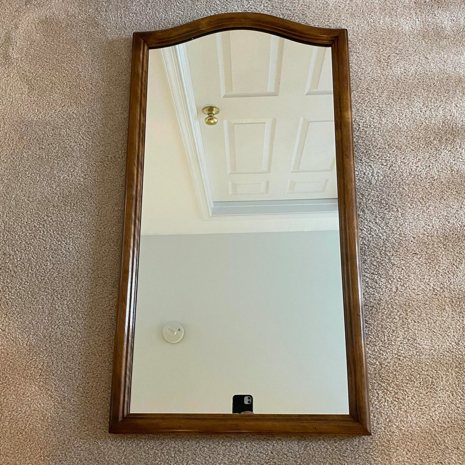 Vintage 1980s Ethan Allen Maple Classic Manor Wall or Dresser Mirror - 2