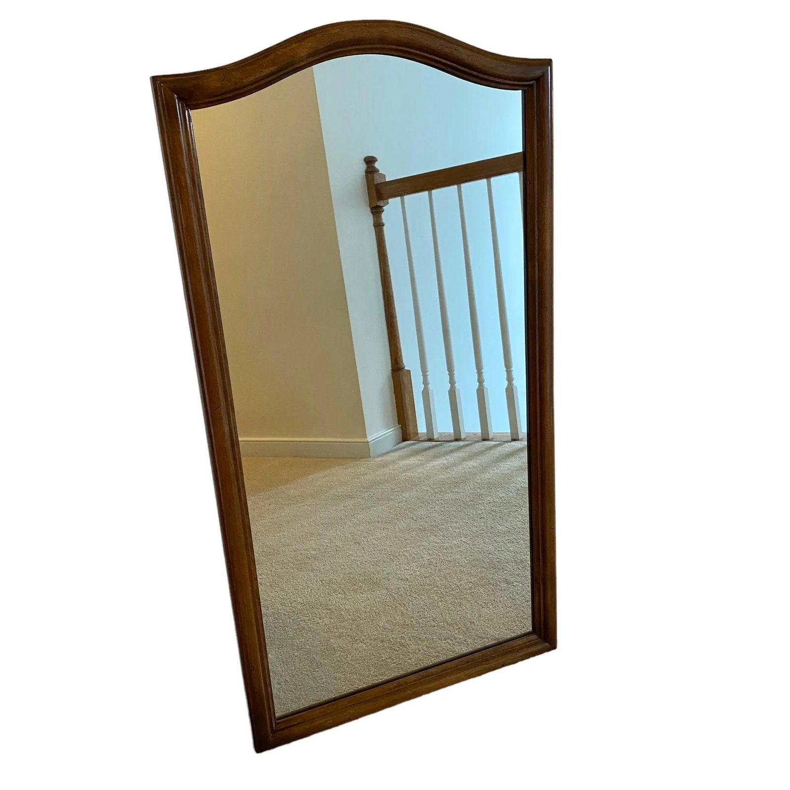 Vintage 1980s Ethan Allen Maple Classic Manor Wall or Dresser Mirror - 3