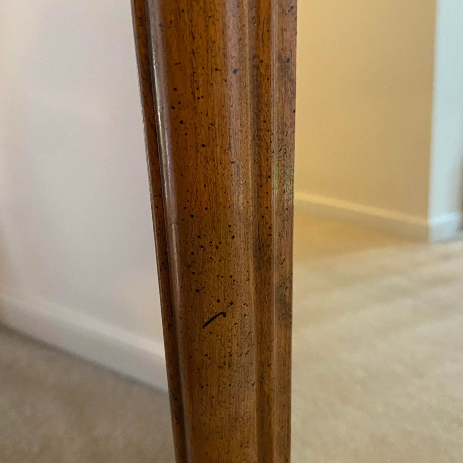 Vintage 1980s Ethan Allen Maple Classic Manor Wall or Dresser Mirror - 4