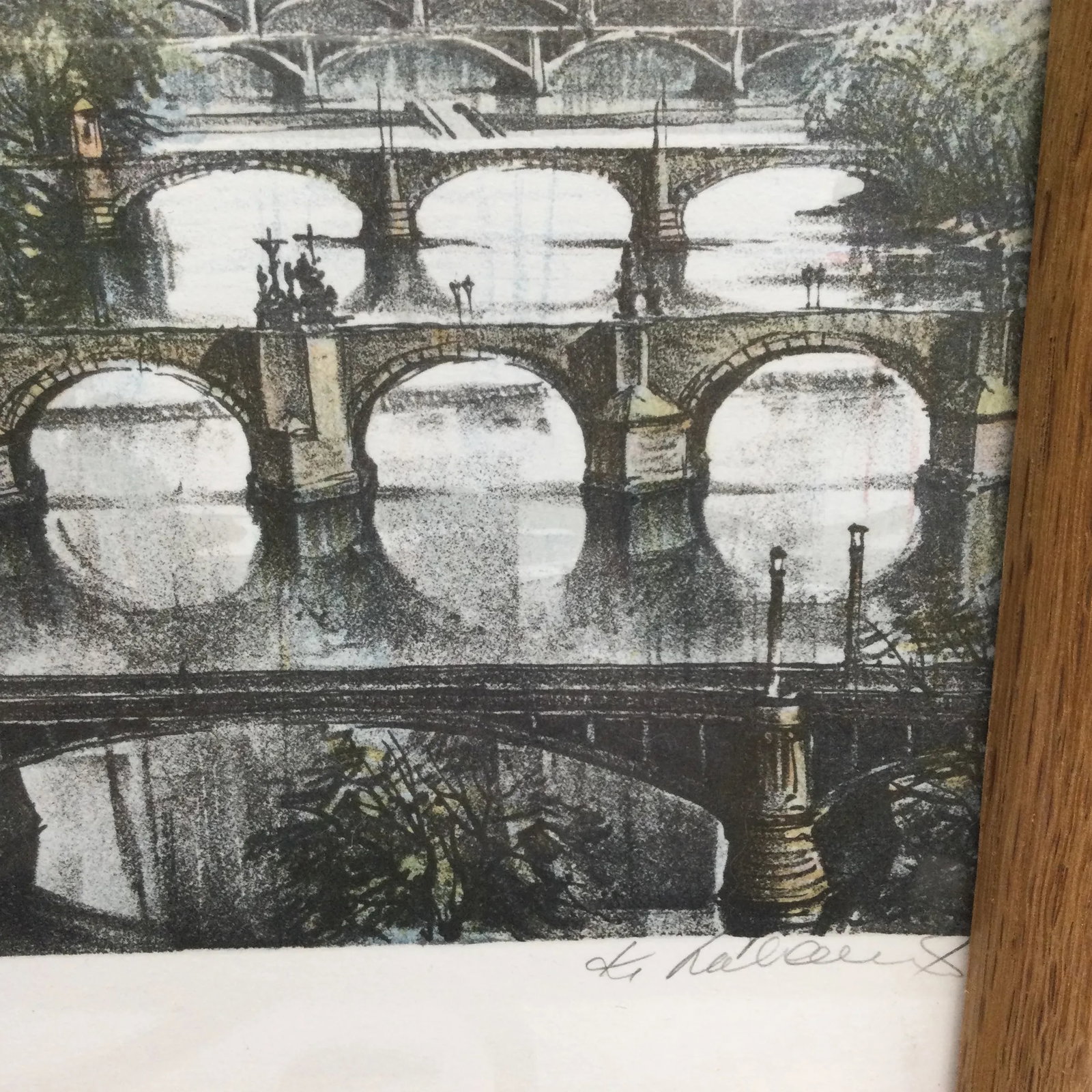 Limited Edition Lithography Prague Signed and Numbered - 10