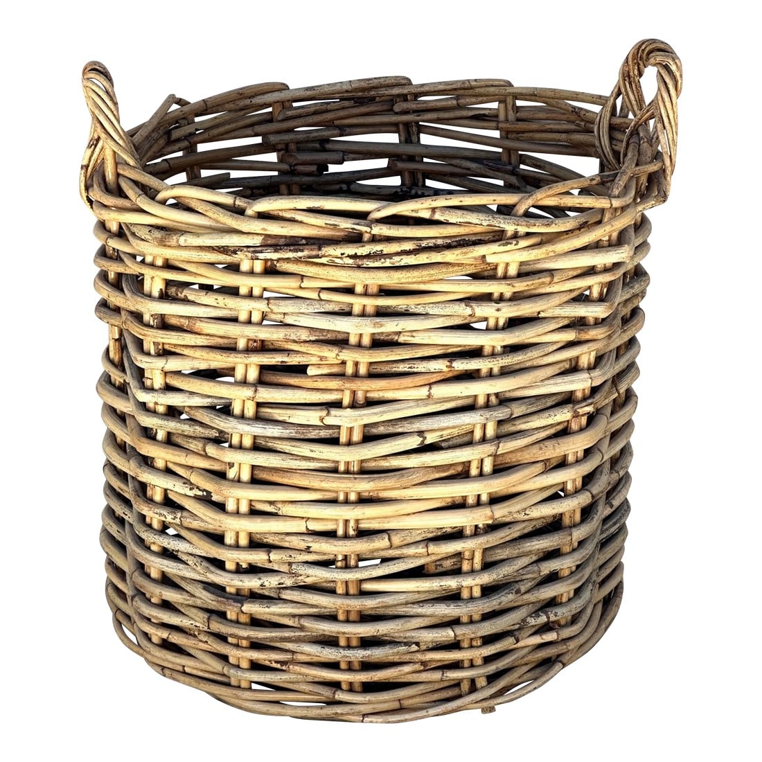Large Thick Woven Rattan Basket (1 of 5)