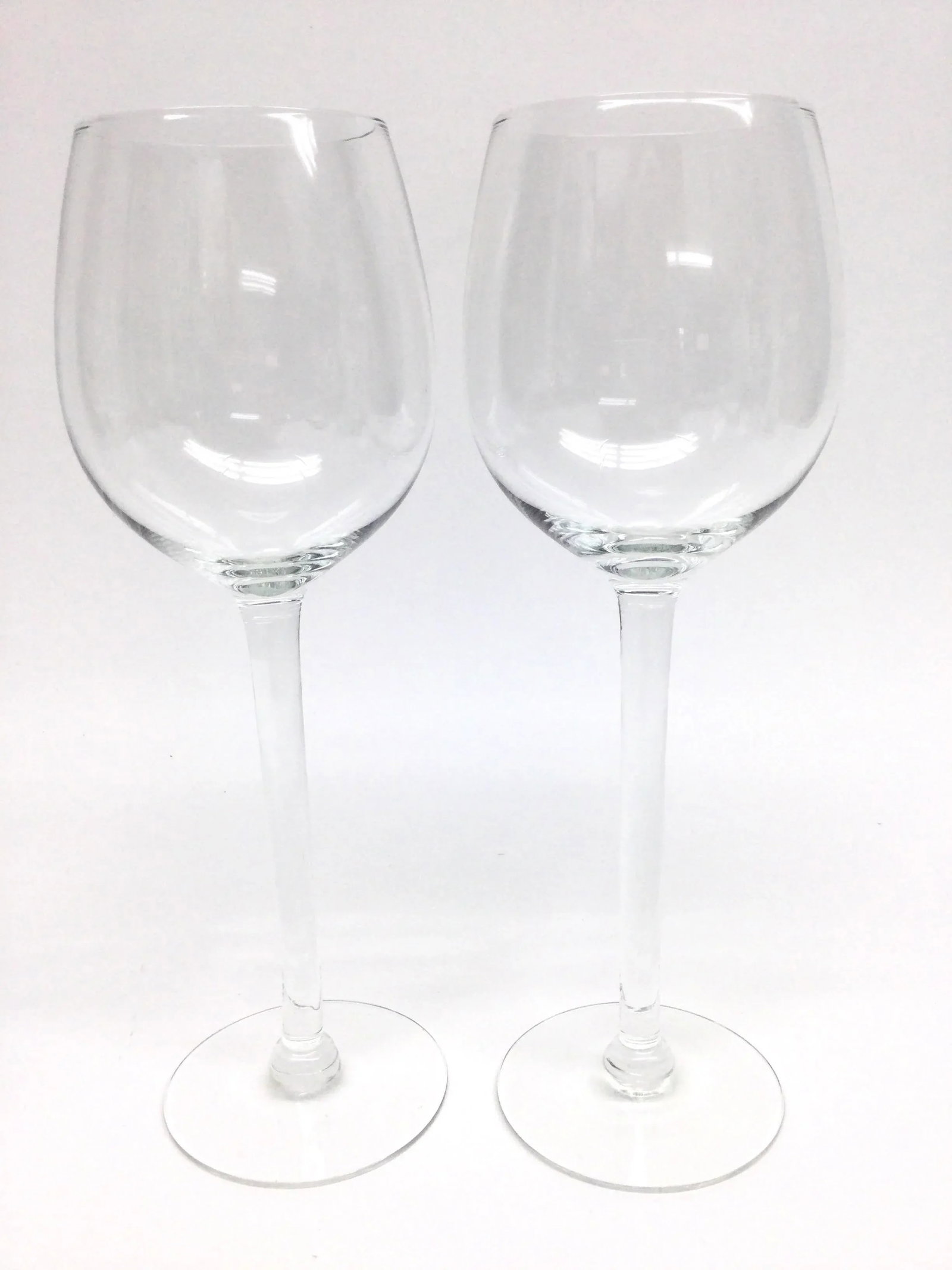 Hand Blown French Crystal Tall Wine Glasses Stemware Set of 8 - 9