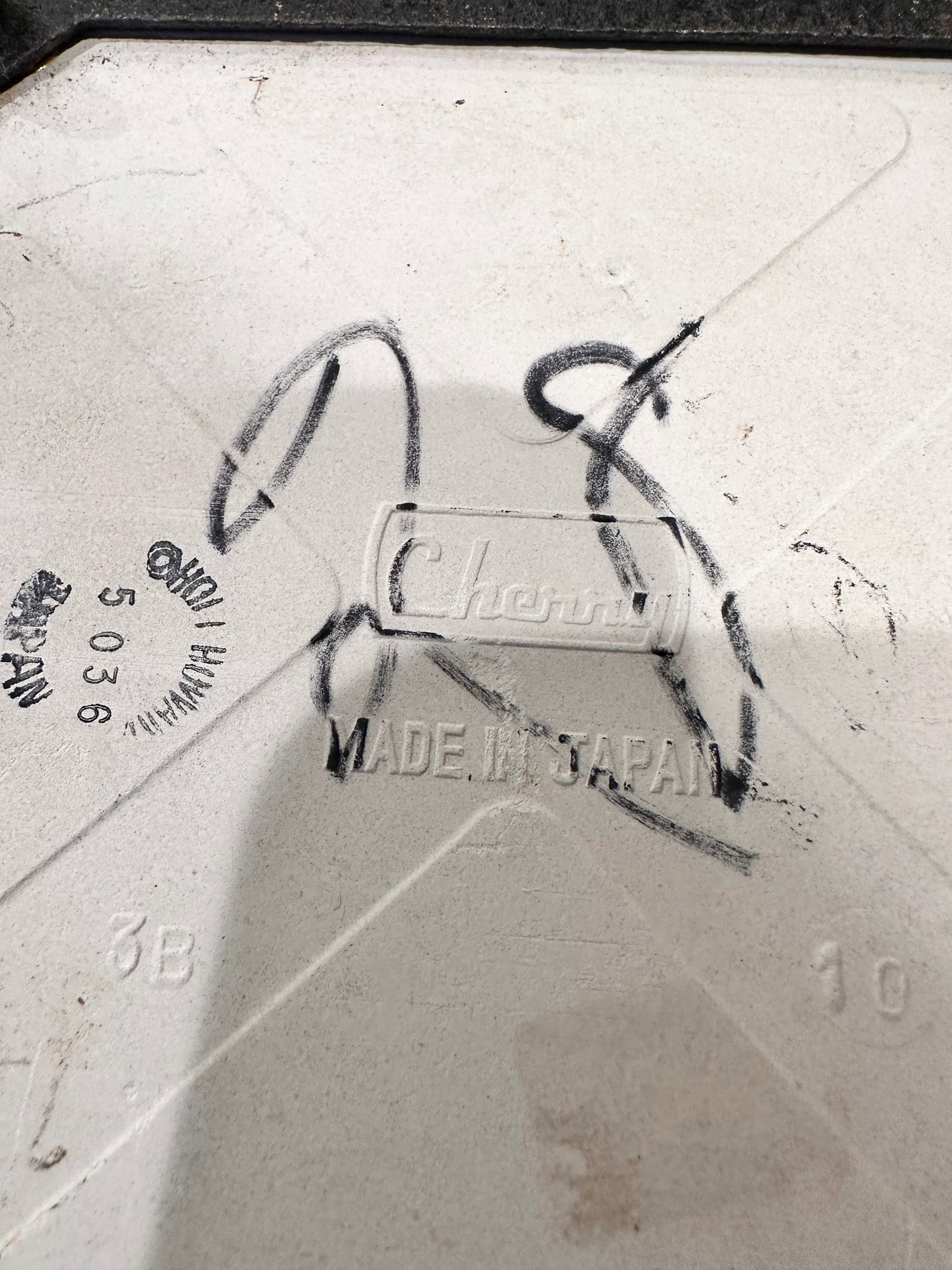 Vintage Trivet Cast Iron Ceramic Tile - 3