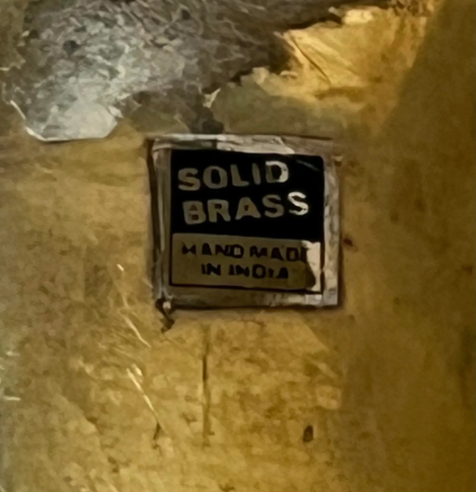 Vintage Hollywood Regency Polished Brass Hand Hammered Repousse Shell With Scalloped Edge Wall Pocke - 9