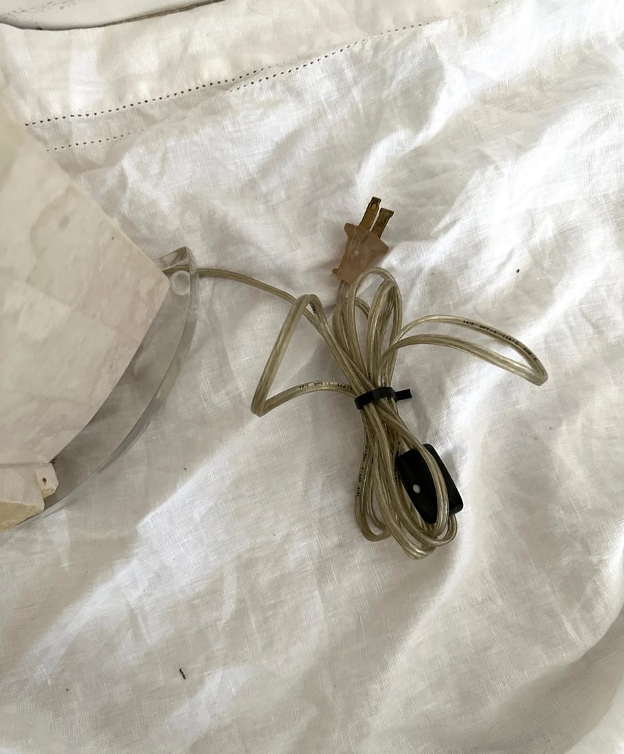 Vintage Tessellated Stone Table Lamp - 10