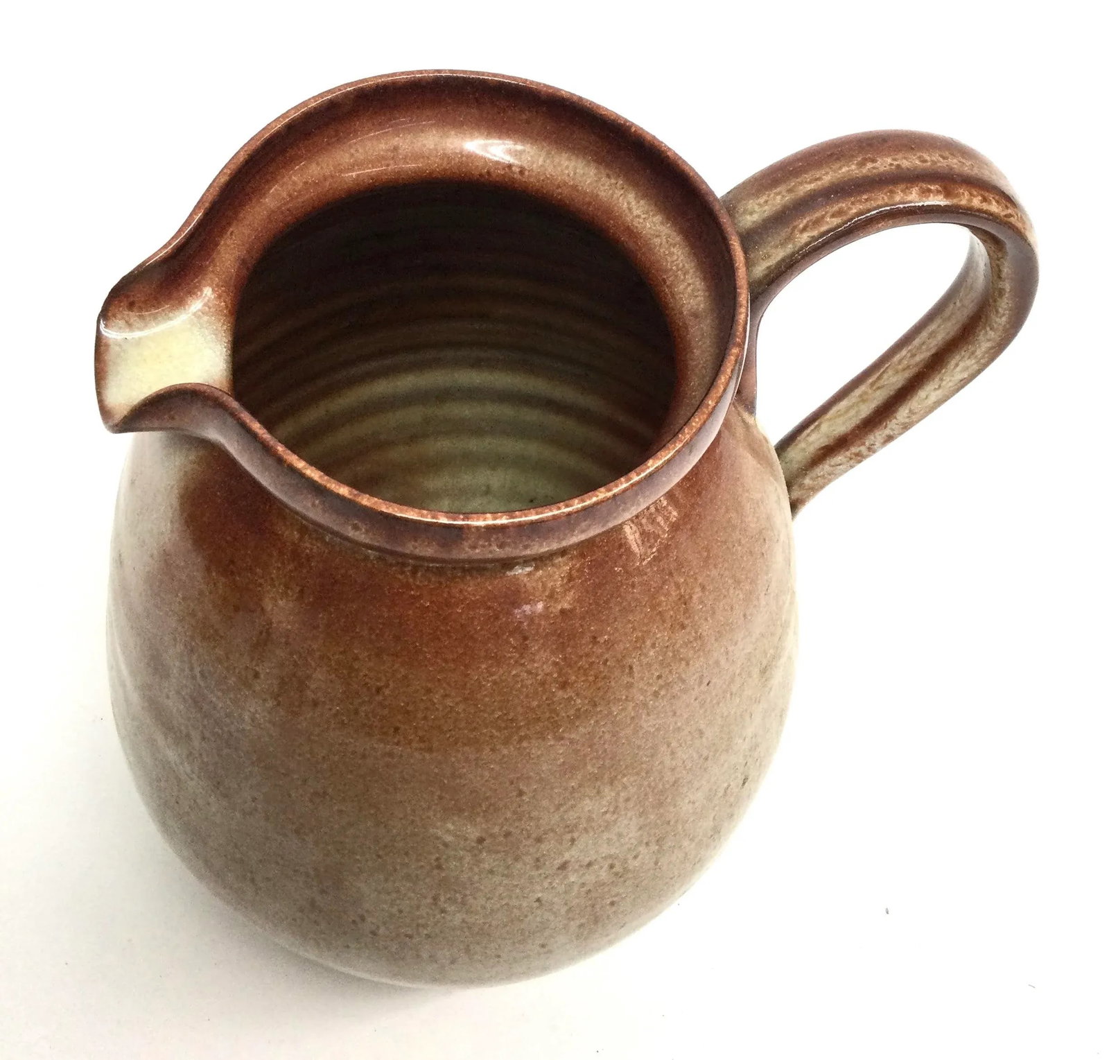 Artisan Ceramic Glazed Fired Water Pitcher - 3