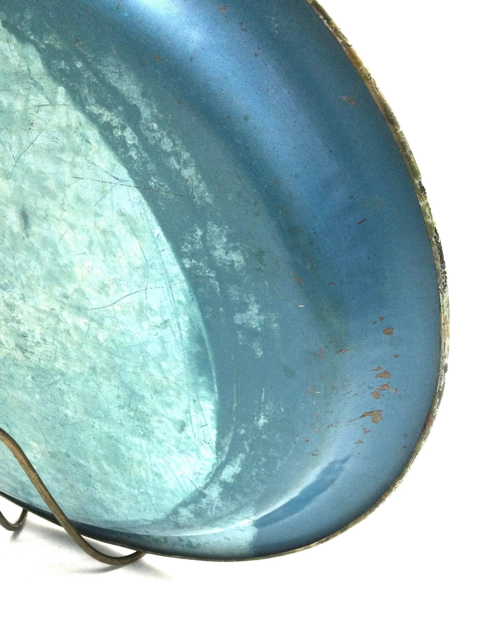 Authentic Antique Toleware Platter Serving Tray - 9