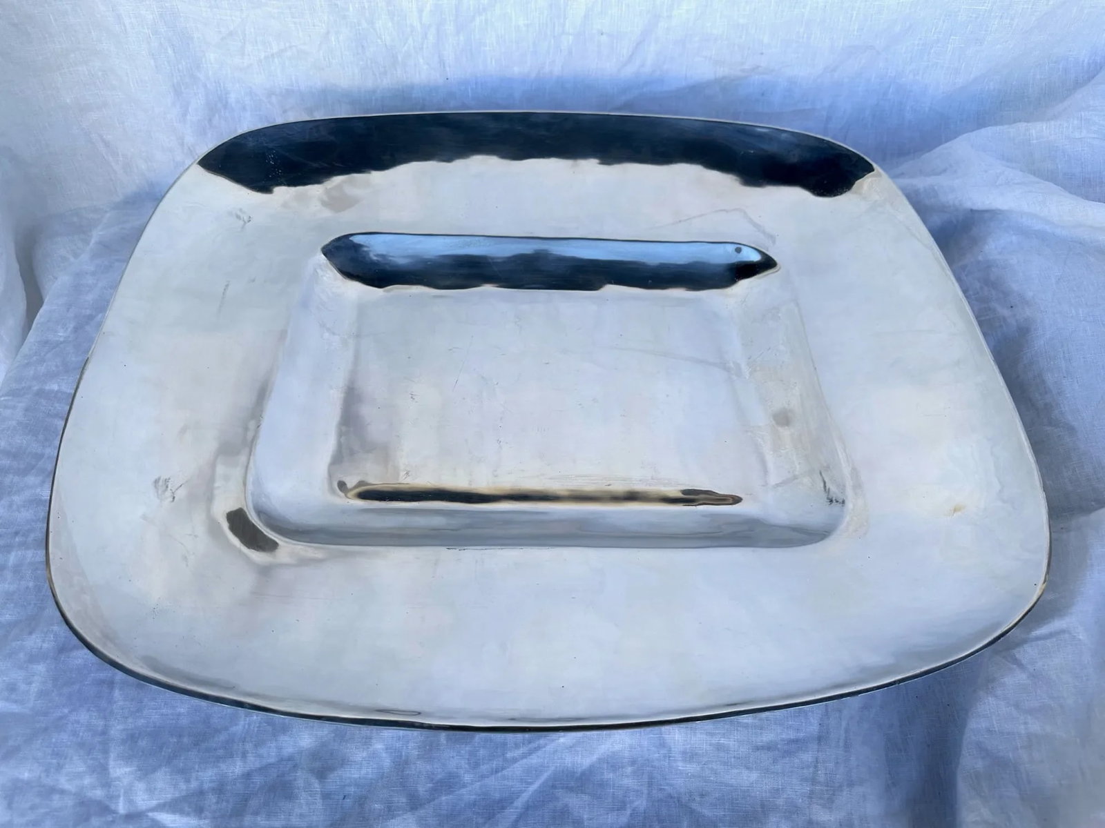 Holland Boone Polished Pewter Tray - 6