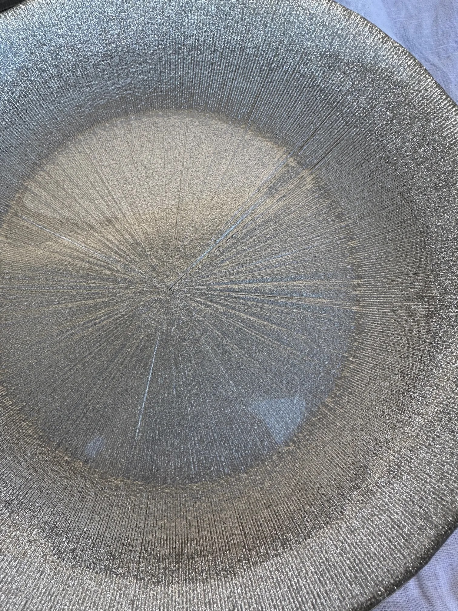 Hand Painted Turkish Silver Sparkle Dinnerware Set - 5