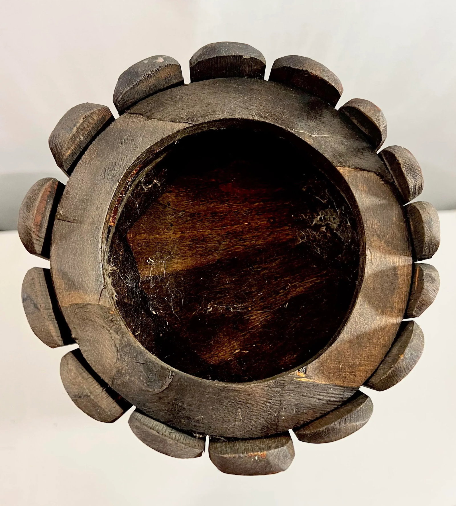 Vintage BoHo Chic Split Bamboo Floor Vase - 9