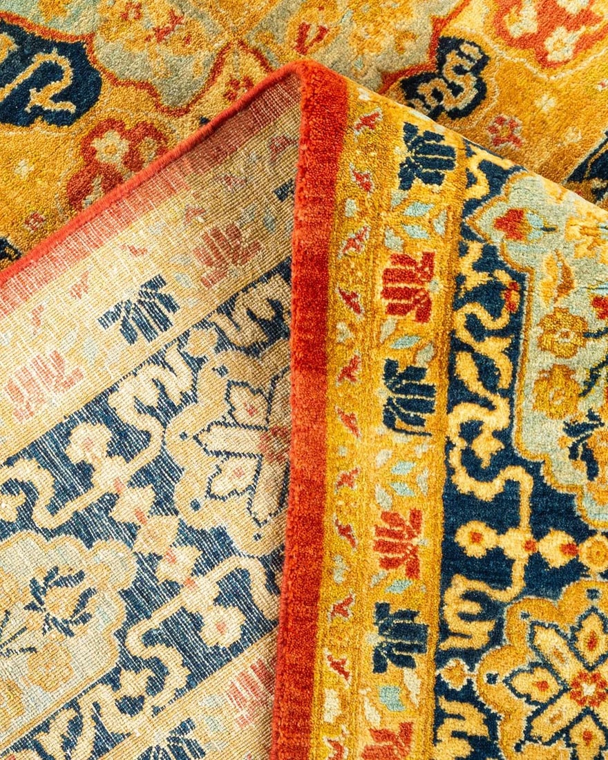 Mogul, One-of-a-Kind Hand-Knotted Area Rug - Orange, 6' 0" x 9' 0" - 6