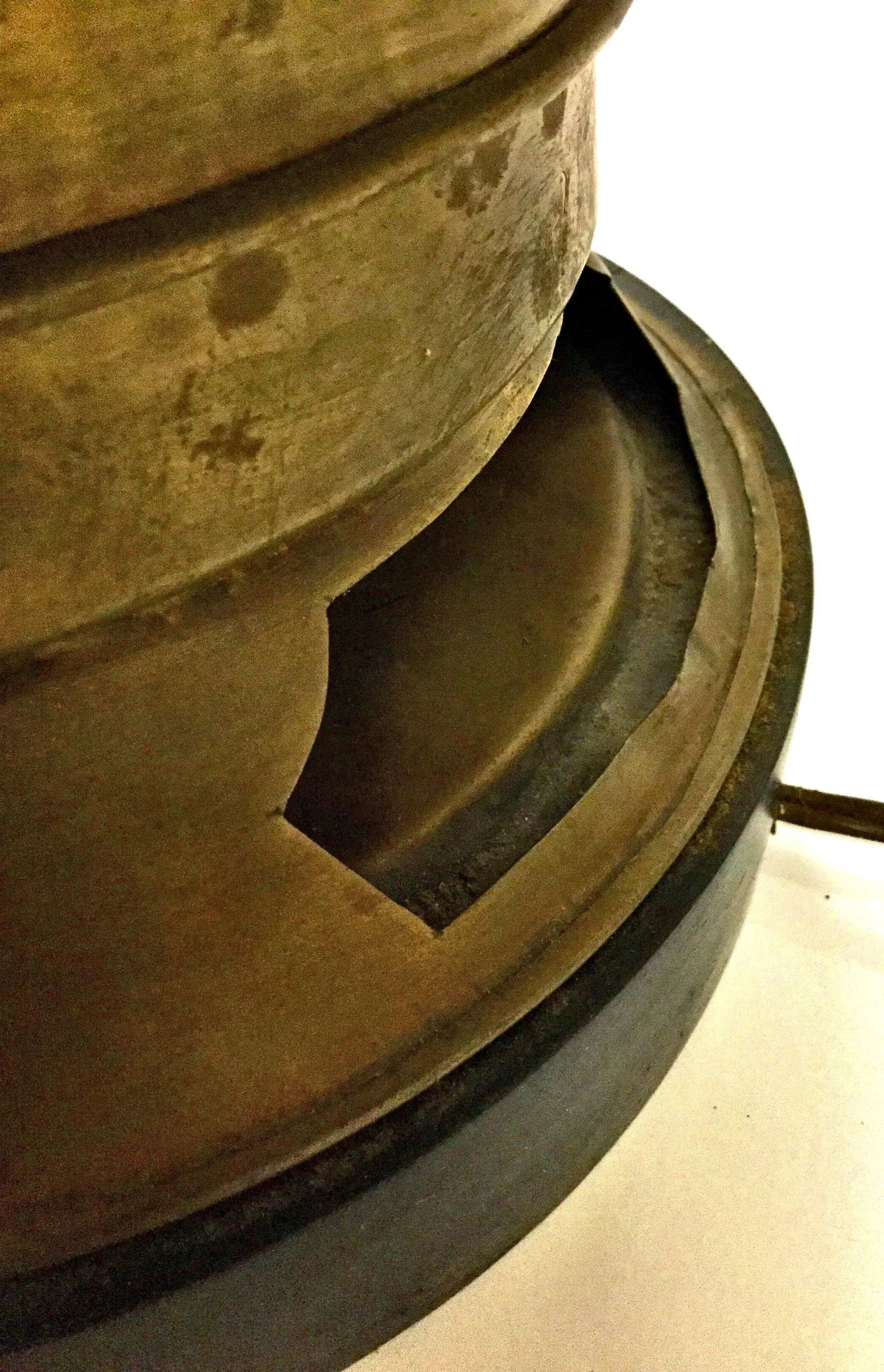 Vintage Mid Century Brutalist Brass Table Lamp - 6