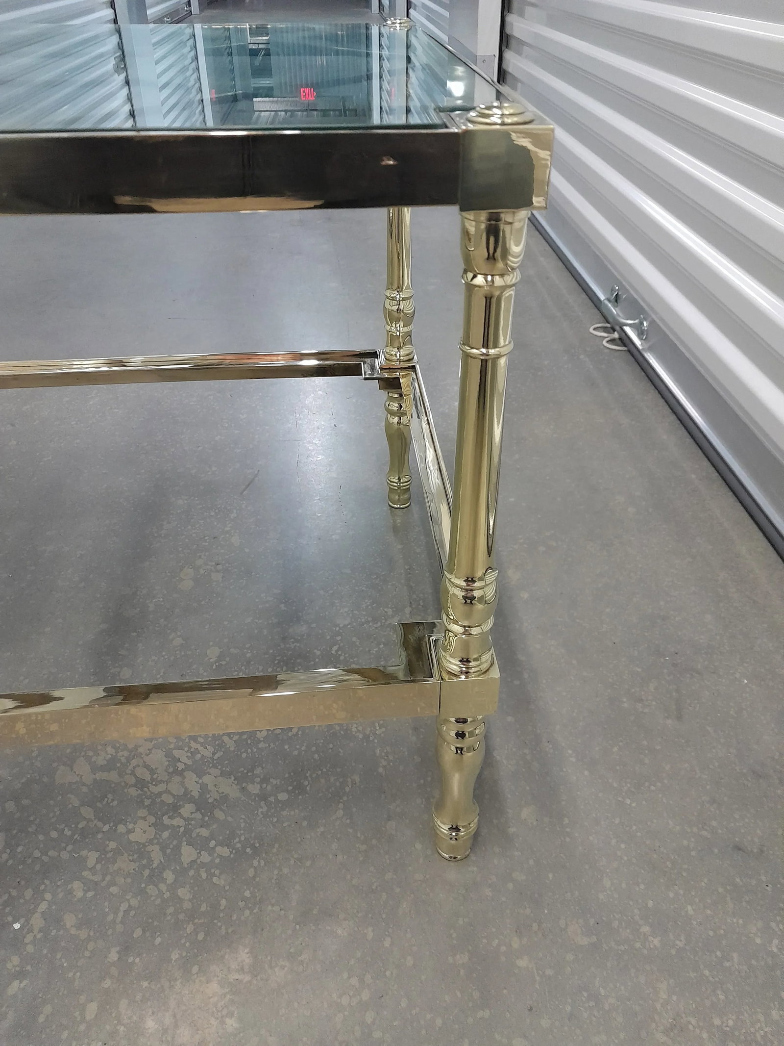 1960s Restored Vintage Smith & Watson Brass and Glass Two Tier Cocktail Table - 9