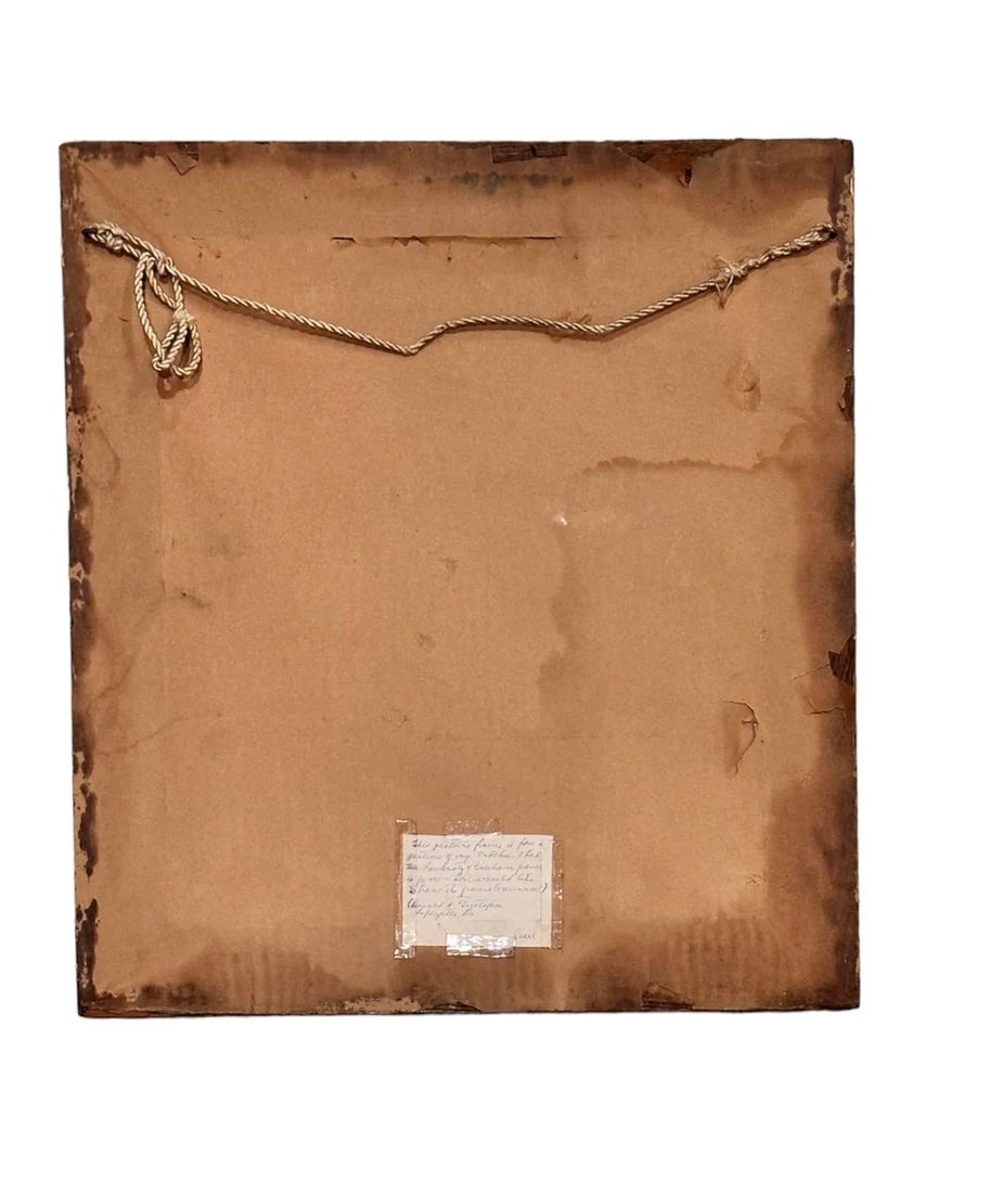 Antique Victorian Floral Gilded Plaster Oak Wood Frame Mirror - 8