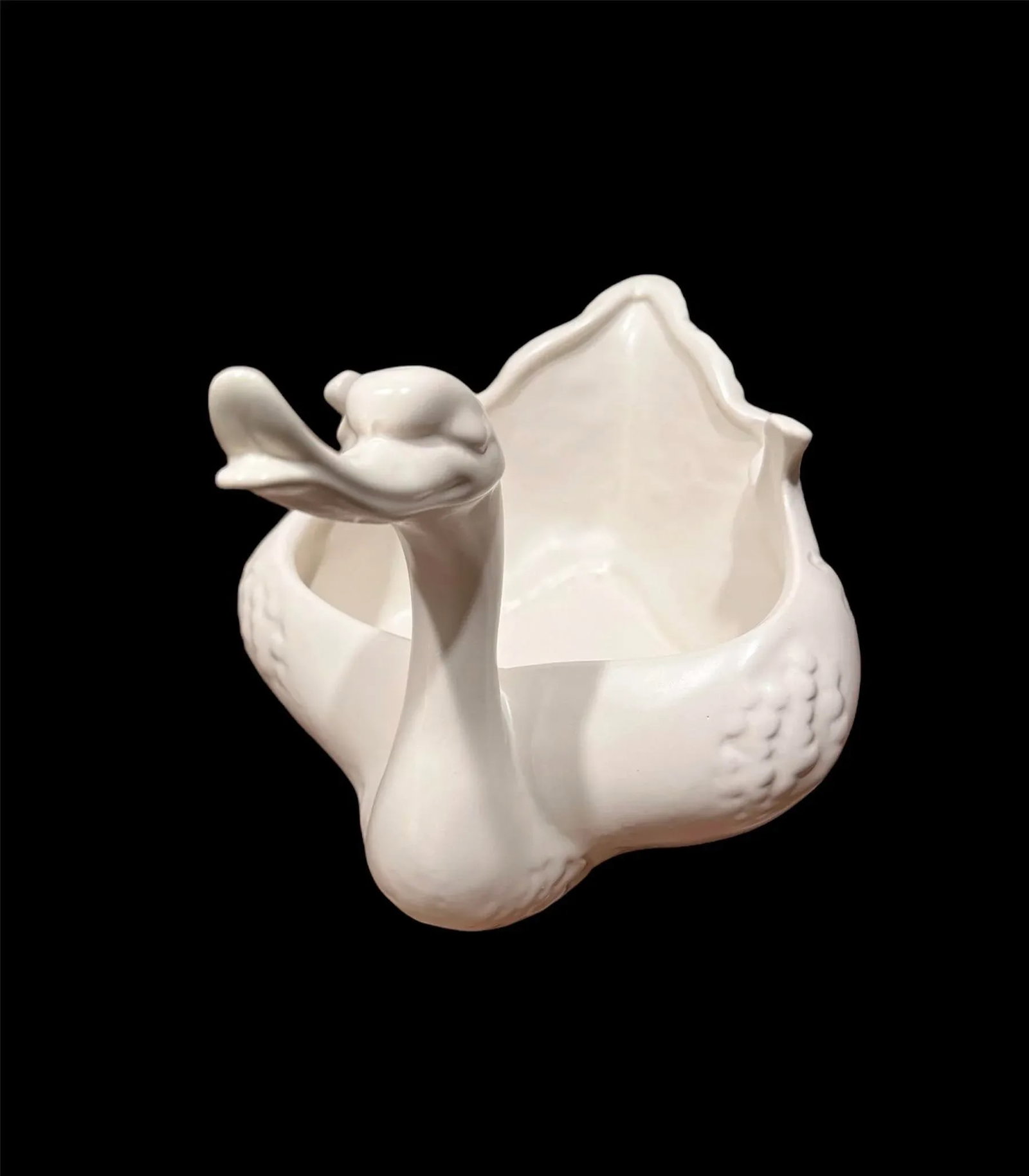 Vintage White Swan Hull Art Pottery 23 Usa Ceramic - 10