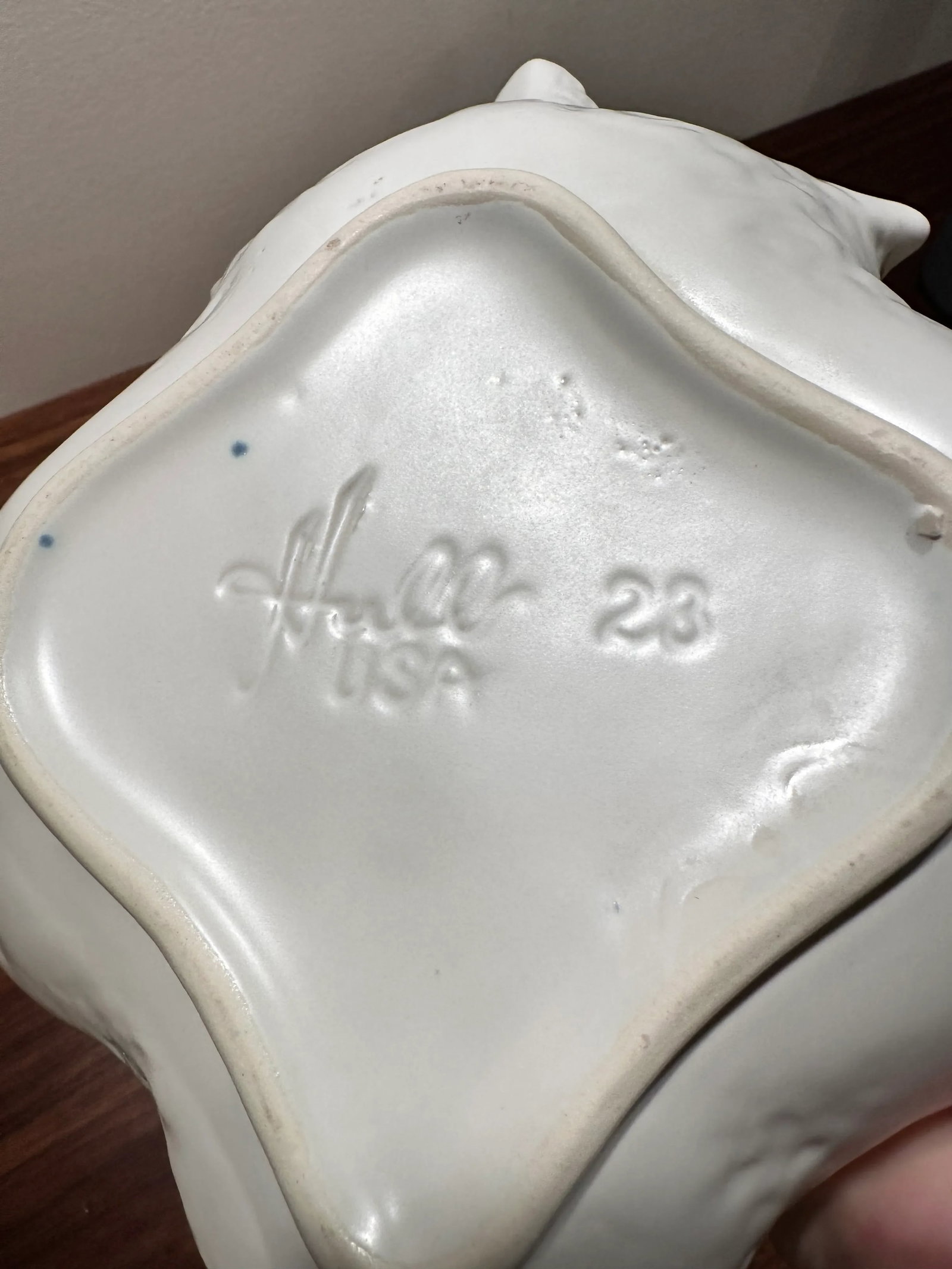 Vintage White Swan Hull Art Pottery 23 Usa Ceramic - 3