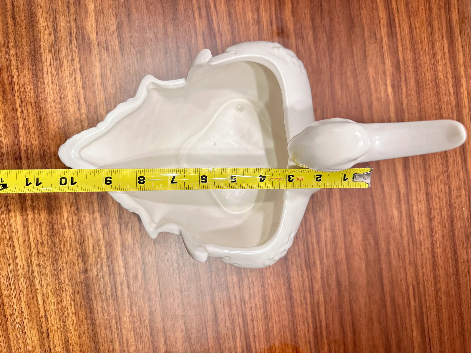 Vintage White Swan Hull Art Pottery 23 Usa Ceramic - 6