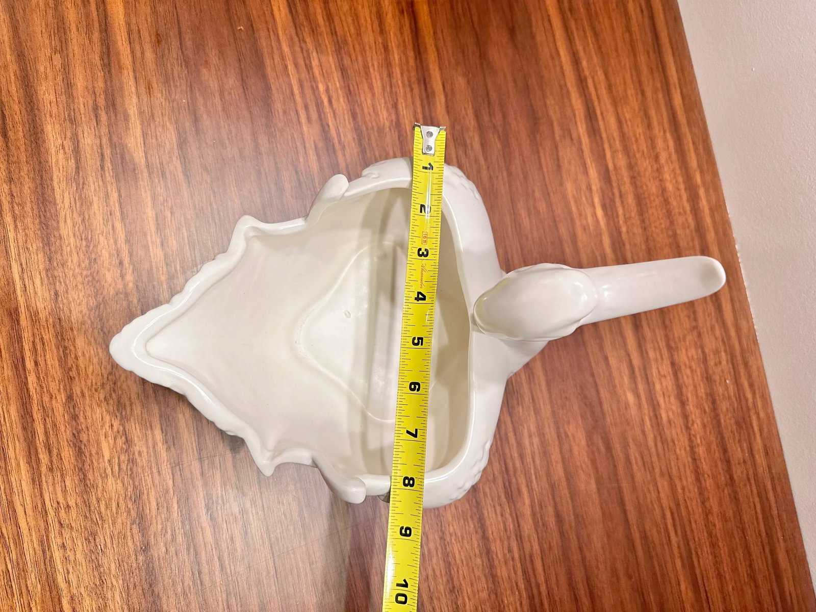 Vintage White Swan Hull Art Pottery 23 Usa Ceramic - 7