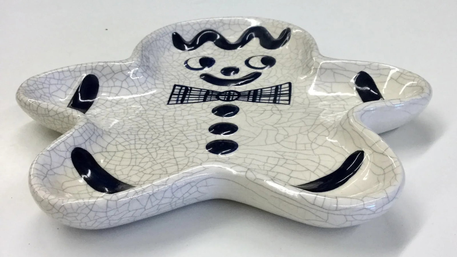 Artisan Crackle Glaze Gingerbread Candy Dish - 3