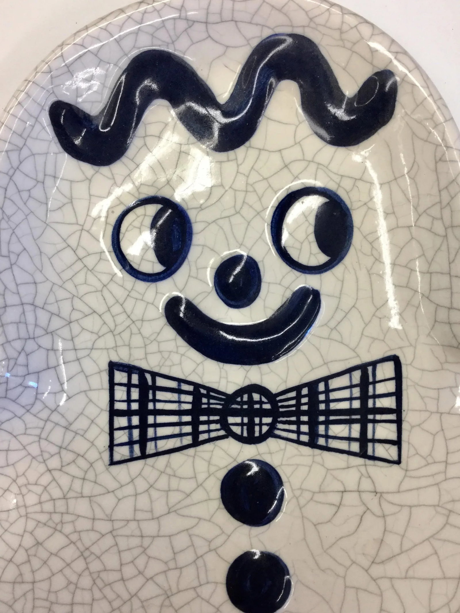 Artisan Crackle Glaze Gingerbread Candy Dish - 6