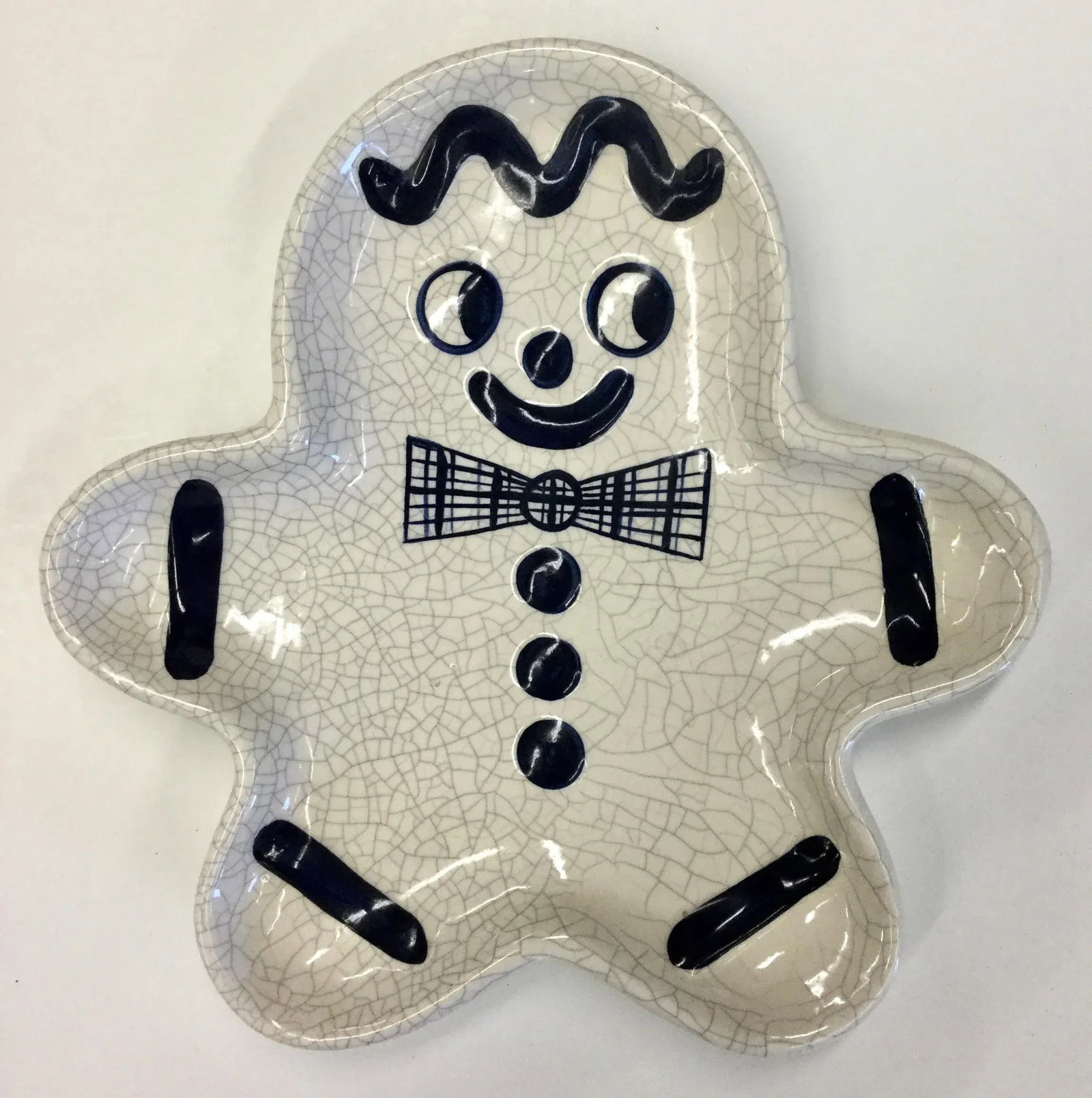 Artisan Crackle Glaze Gingerbread Candy Dish - 7