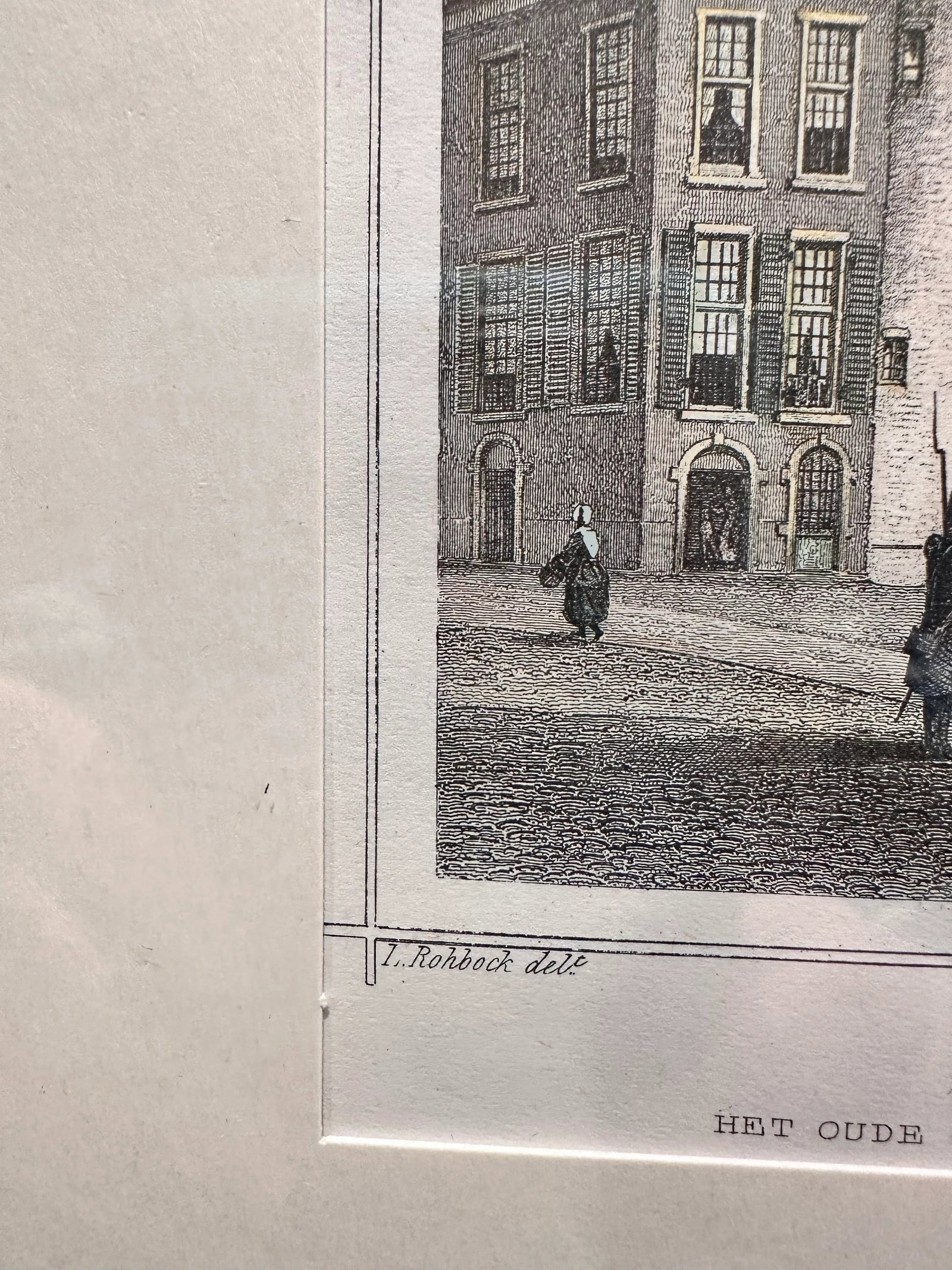 Lithograph Colored Print the Hague Netherlands Binnenhof - 5