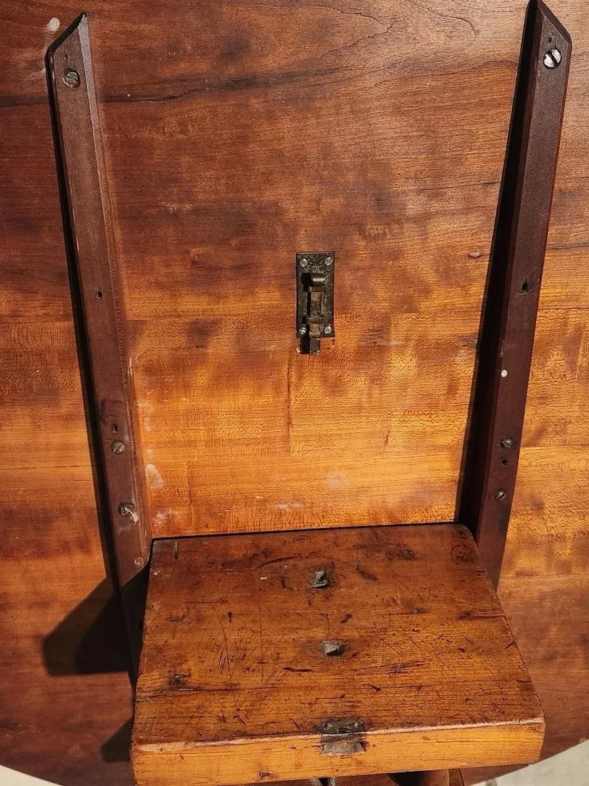 Mid 18th Century Antique Tilt Top Bird Cage Table - 6