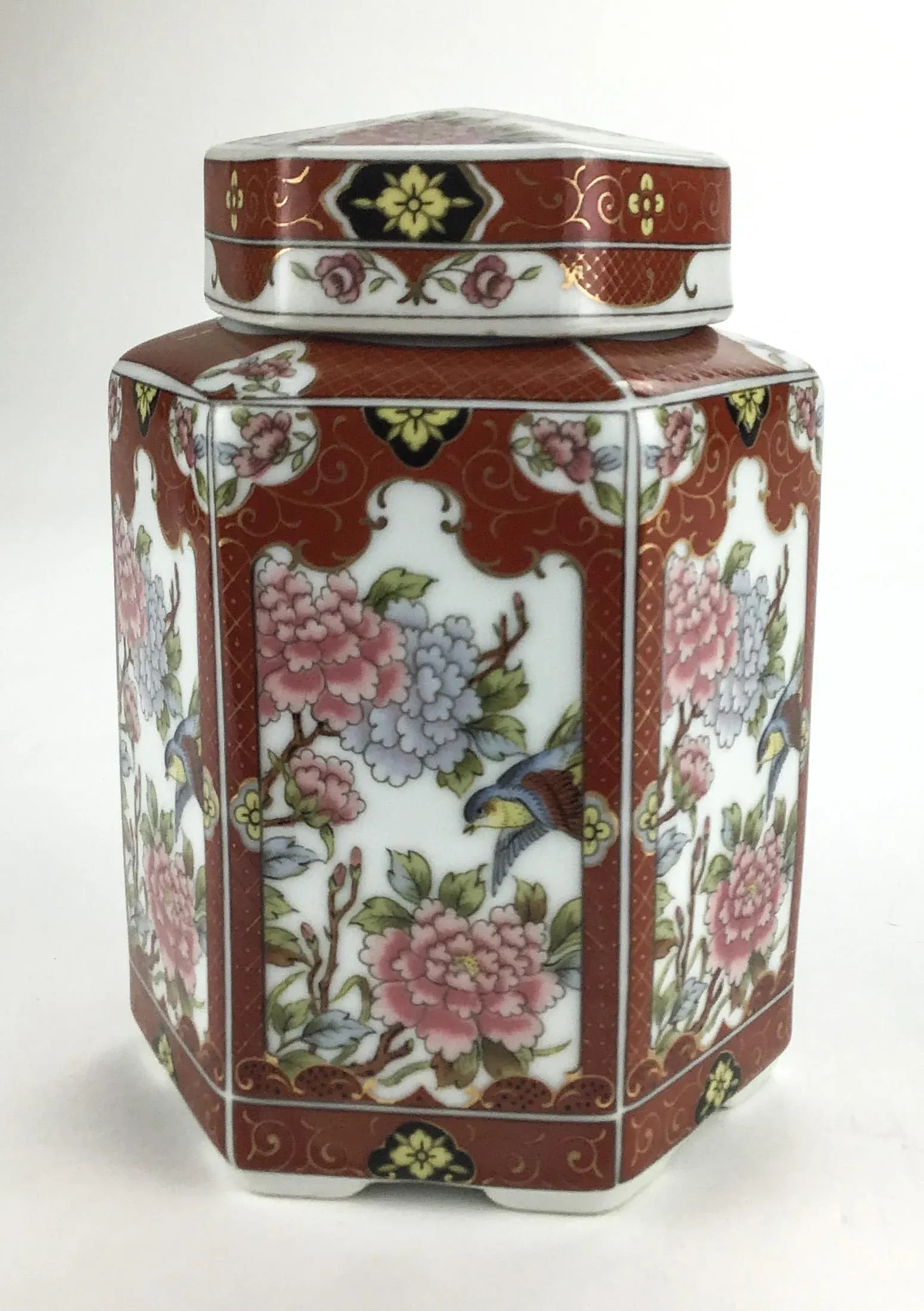 Hand Painted 1982 Ginger Jar Japan Produced - 2