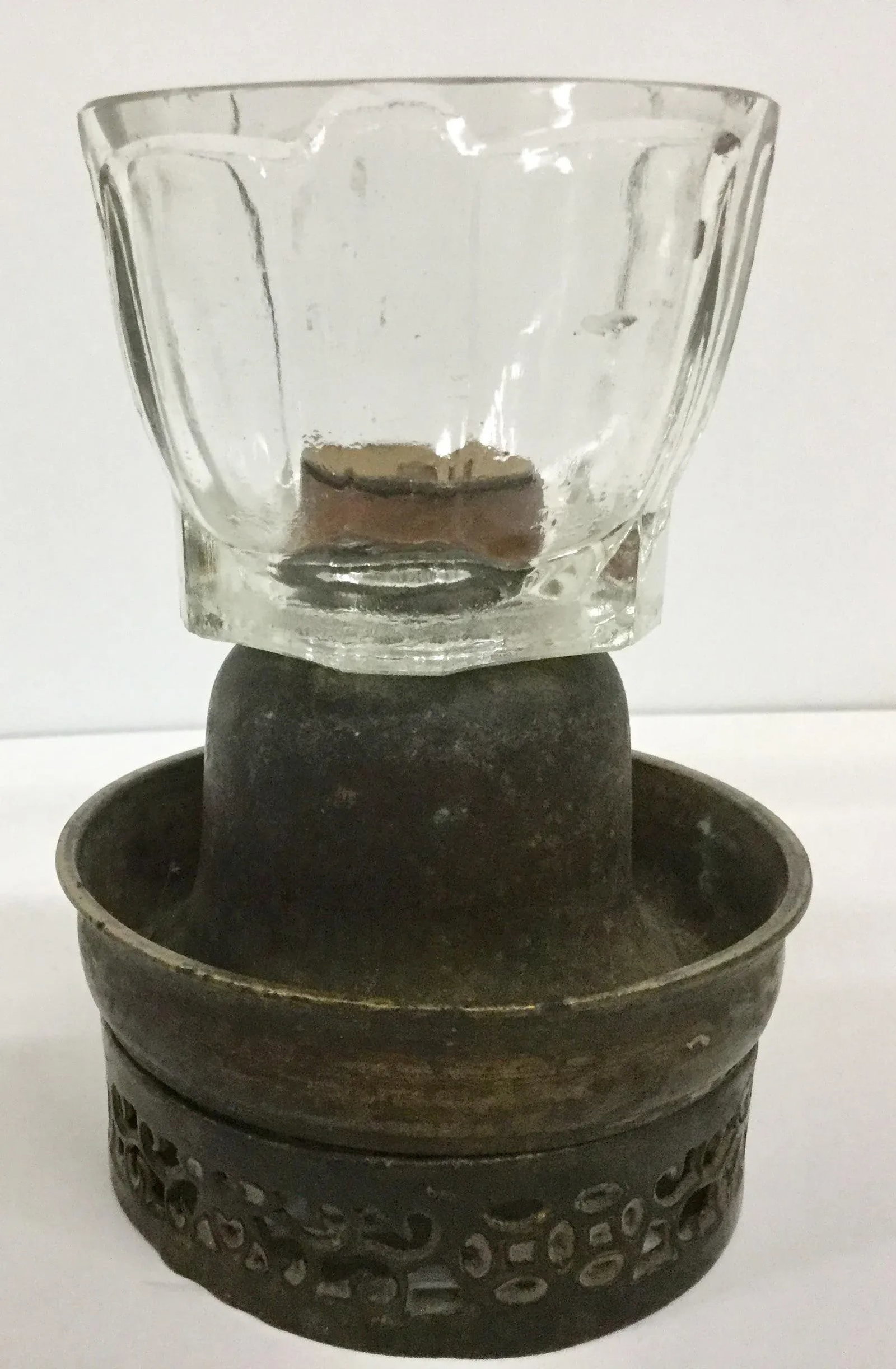 Bronze & Glass Oil Lantern - 13