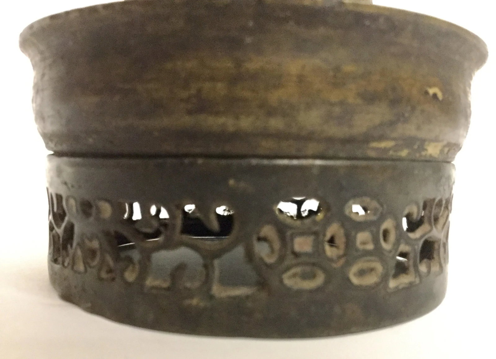 Bronze & Glass Oil Lantern - 3