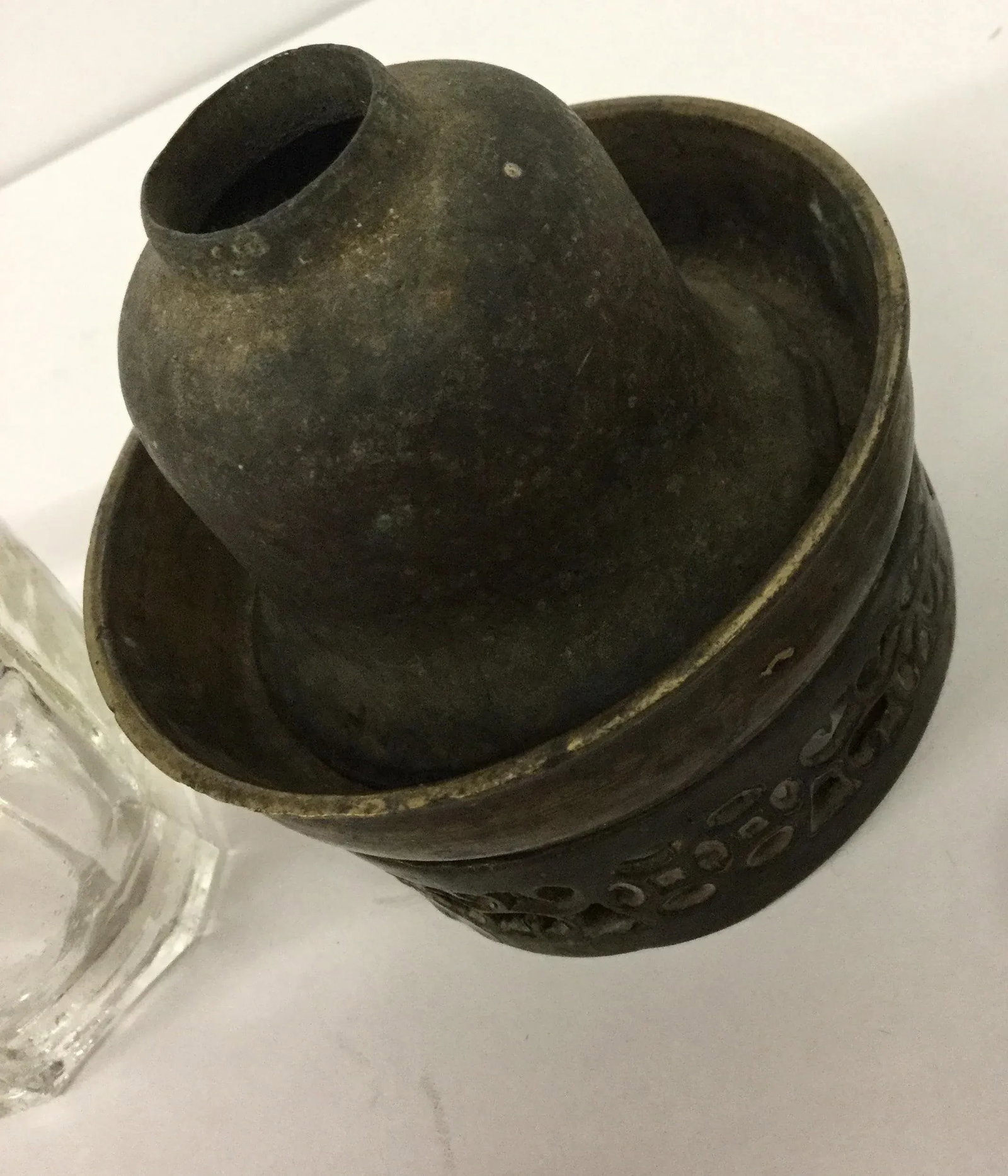 Bronze & Glass Oil Lantern - 6