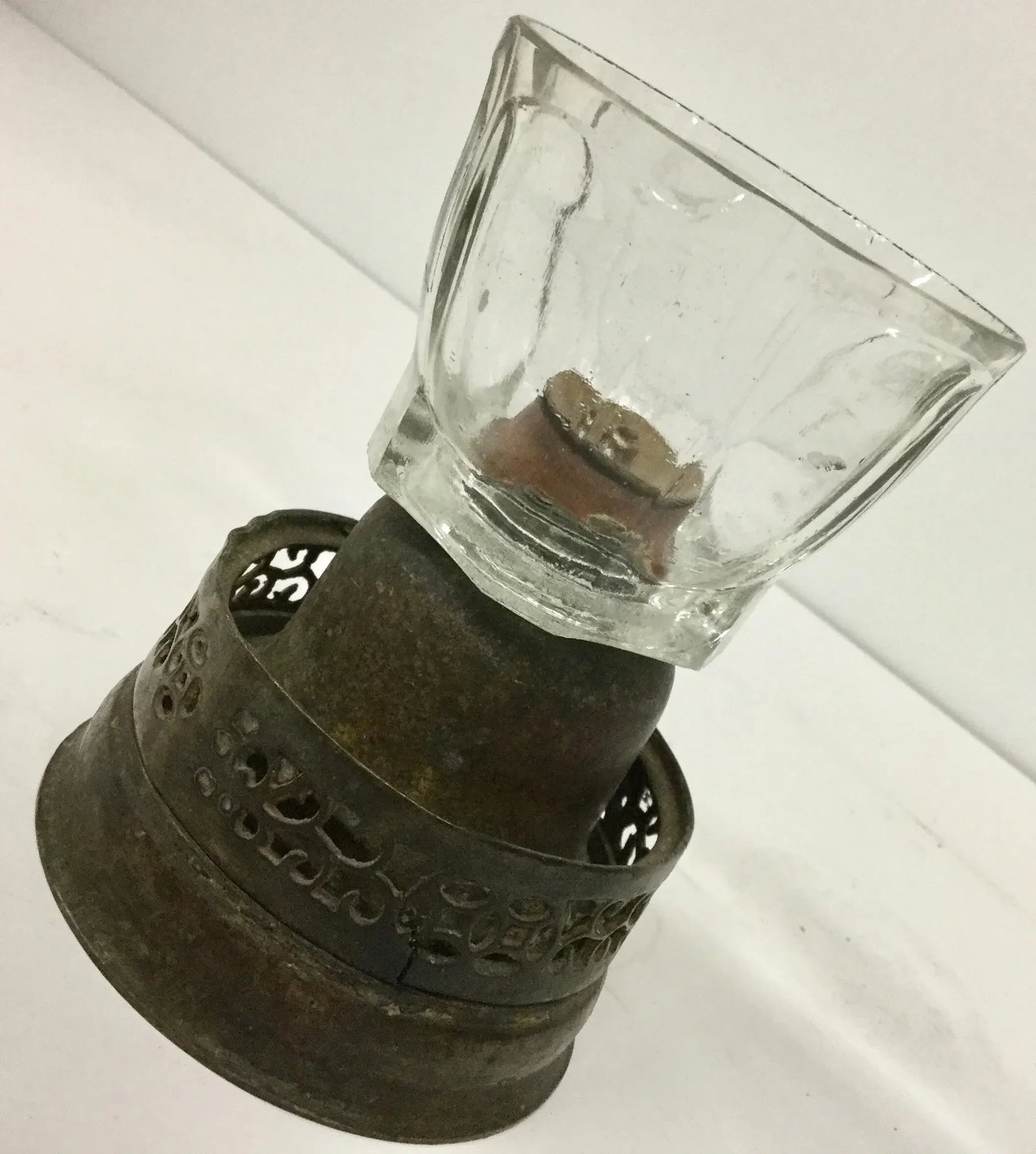 Bronze & Glass Oil Lantern - 9