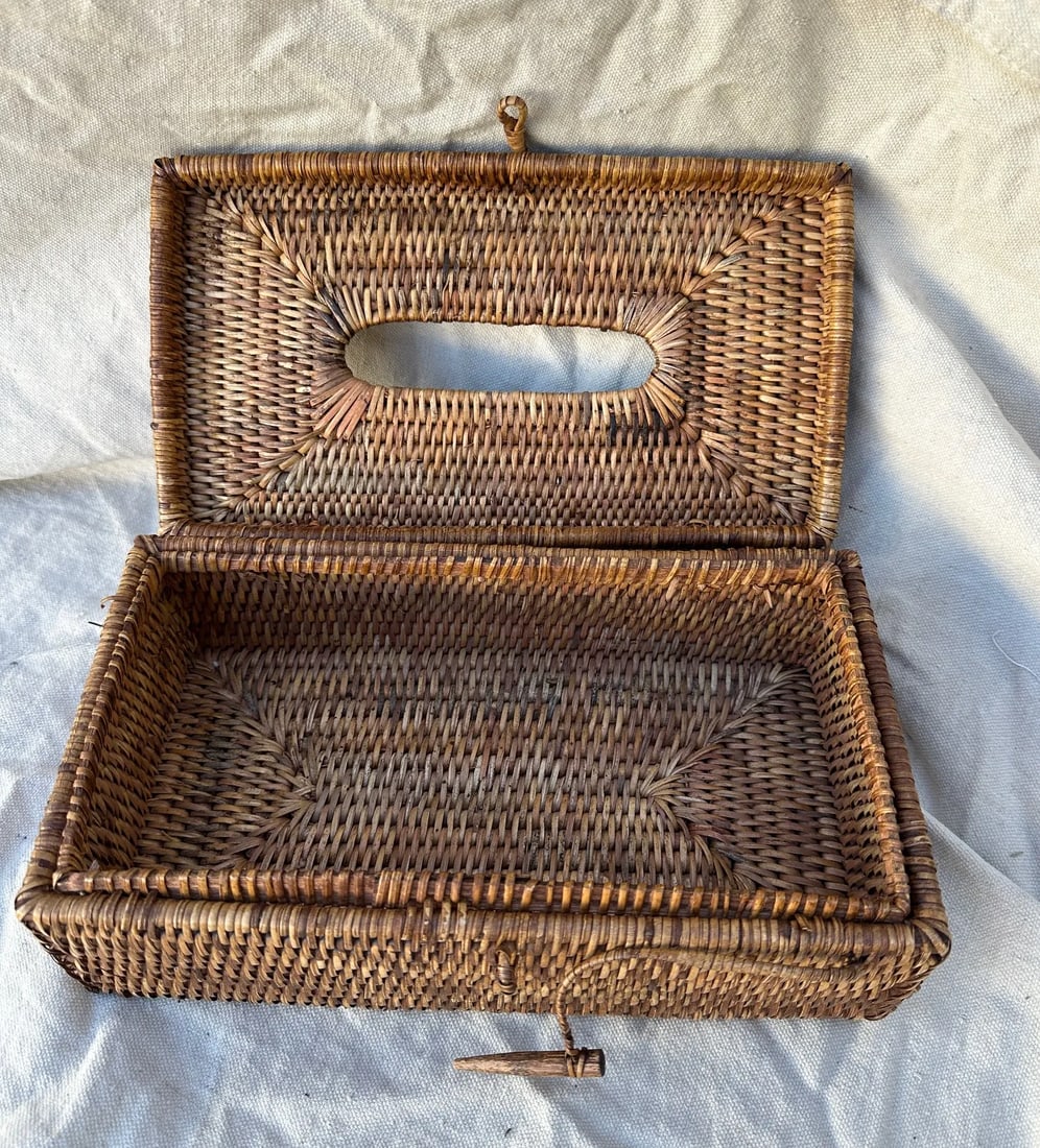 Woven Rattan Tissue Box - 2