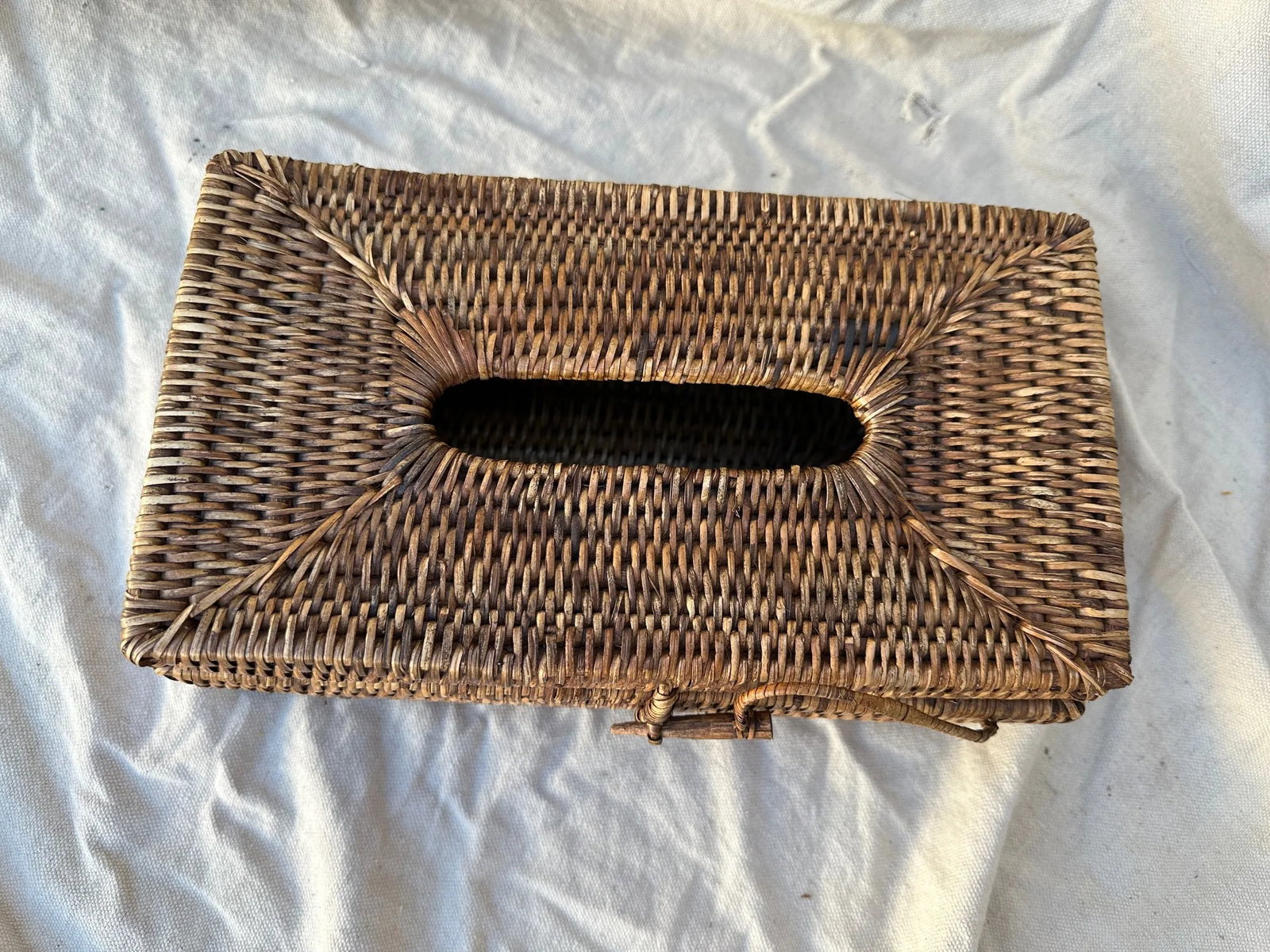 Woven Rattan Tissue Box - 4
