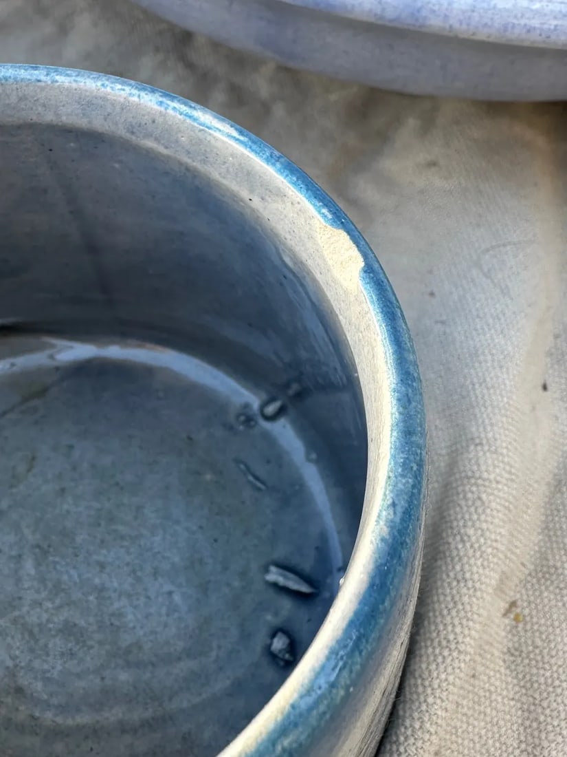 Vintage Ken Edwards Tonala/El Palomar Pottery Blue Bird Set - 9