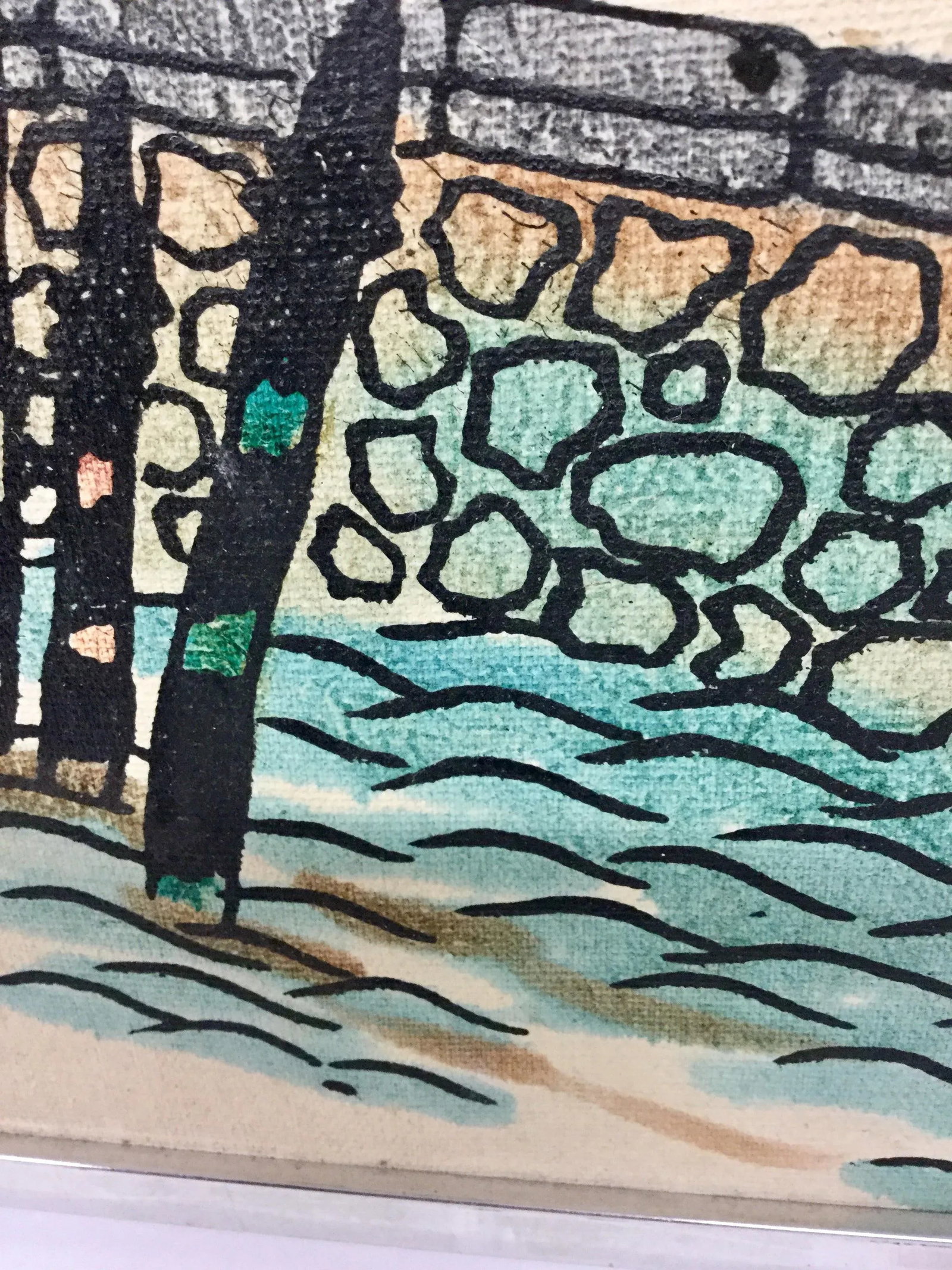 1950s Vintage Italian Seaside Oil Painting - 10