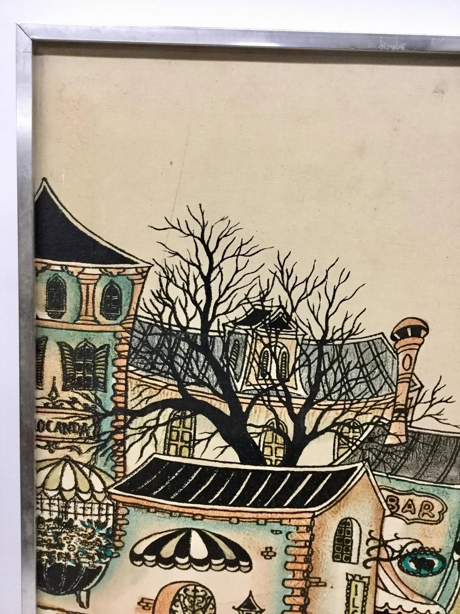 1950s Vintage Italian Seaside Oil Painting - 2