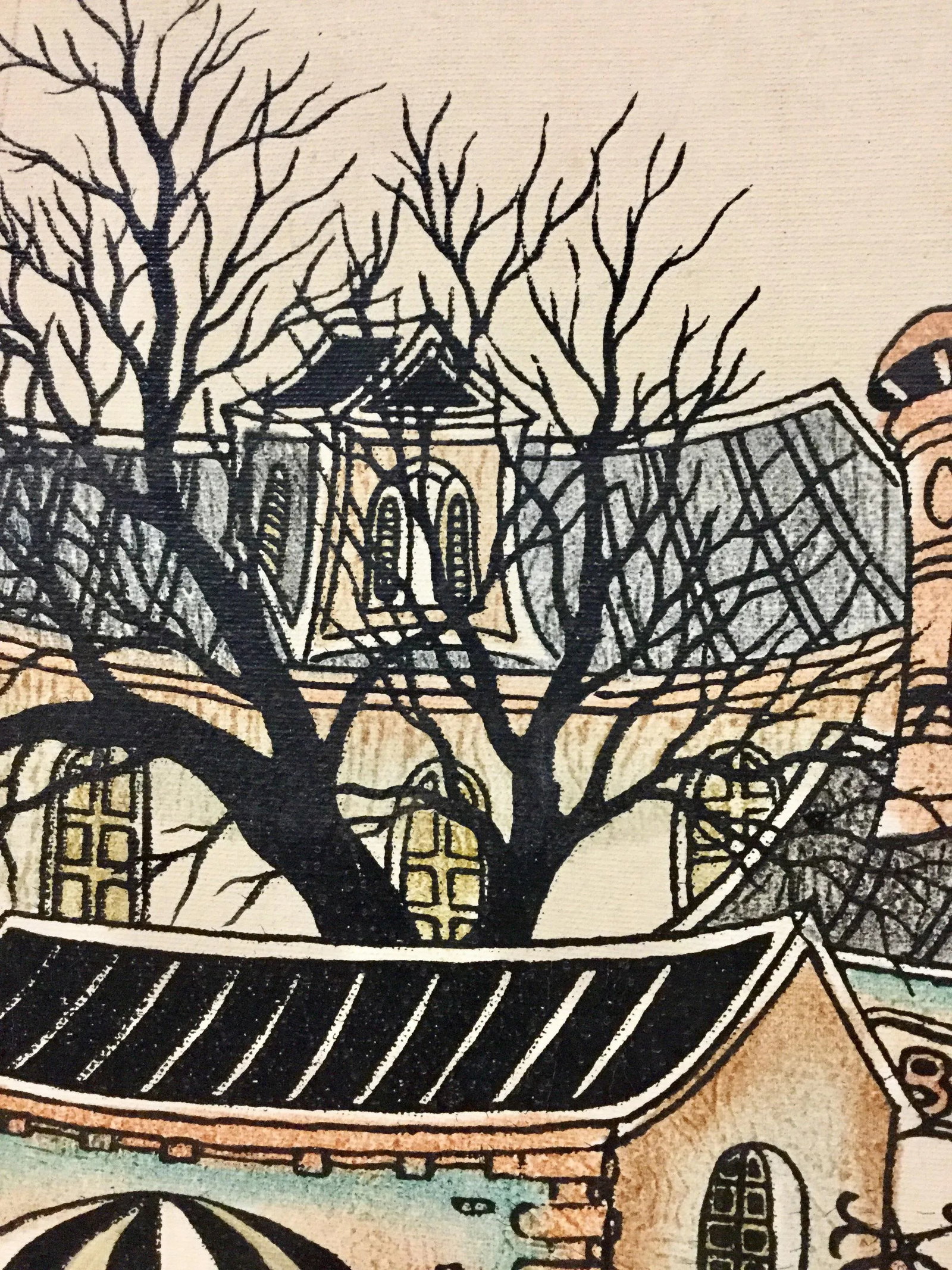 1950s Vintage Italian Seaside Oil Painting - 7