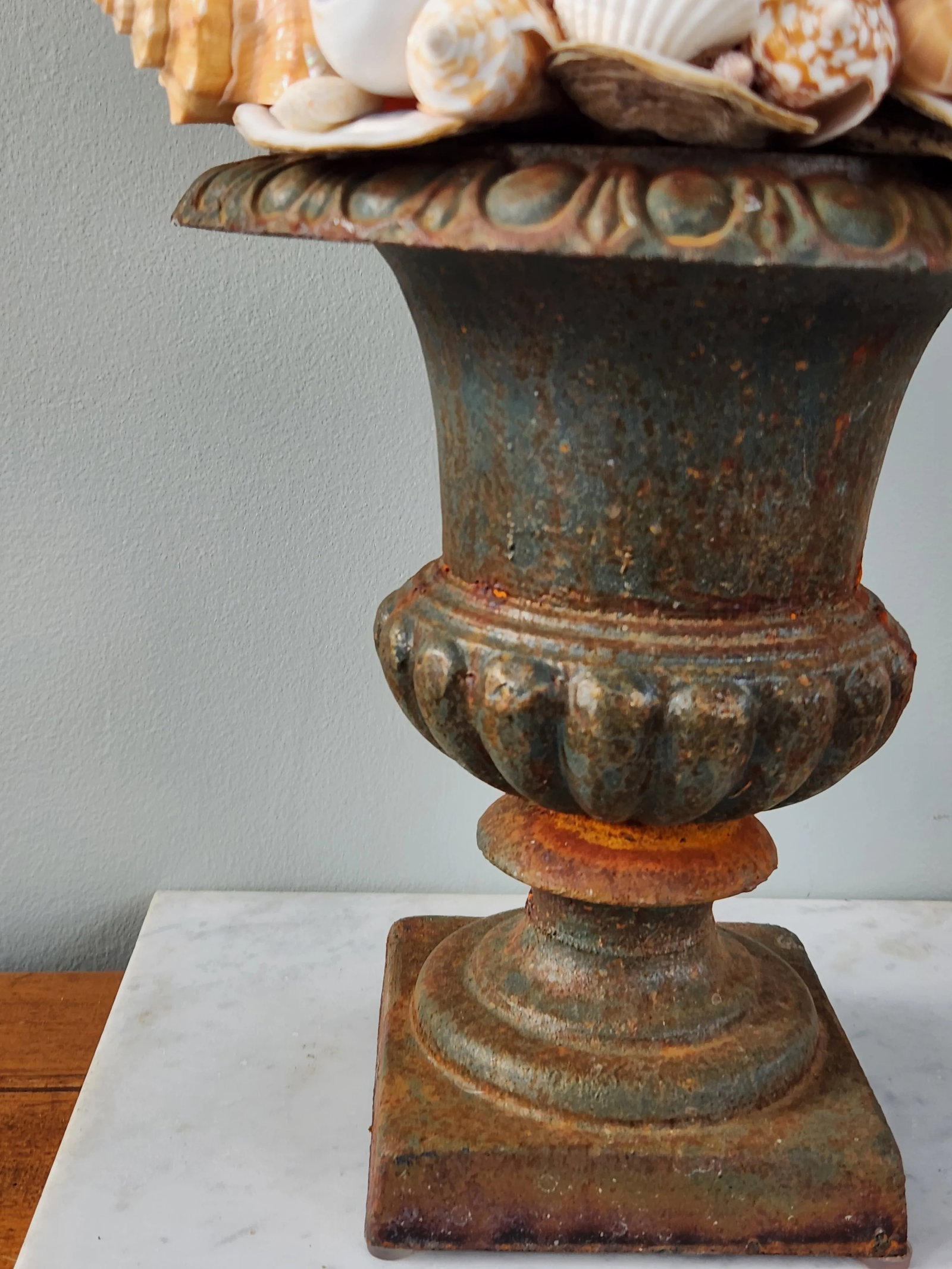 Seashell and Urn Sculpture Topiary - 12