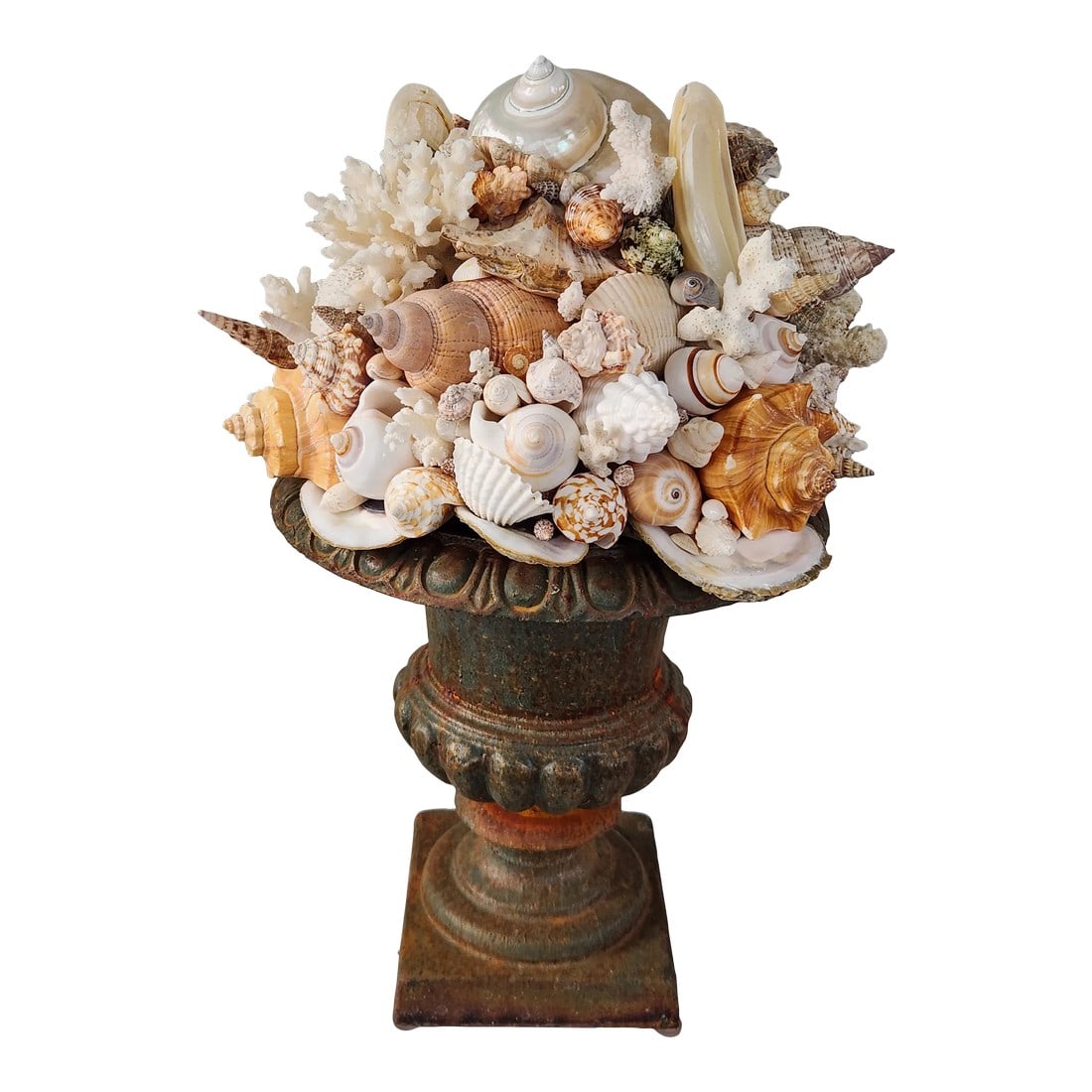 Seashell and Urn Sculpture Topiary (1 of 12)