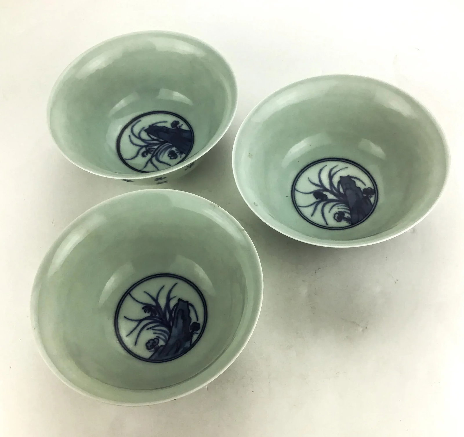 Antique Chinese Blue and White Rice Bowl - 6