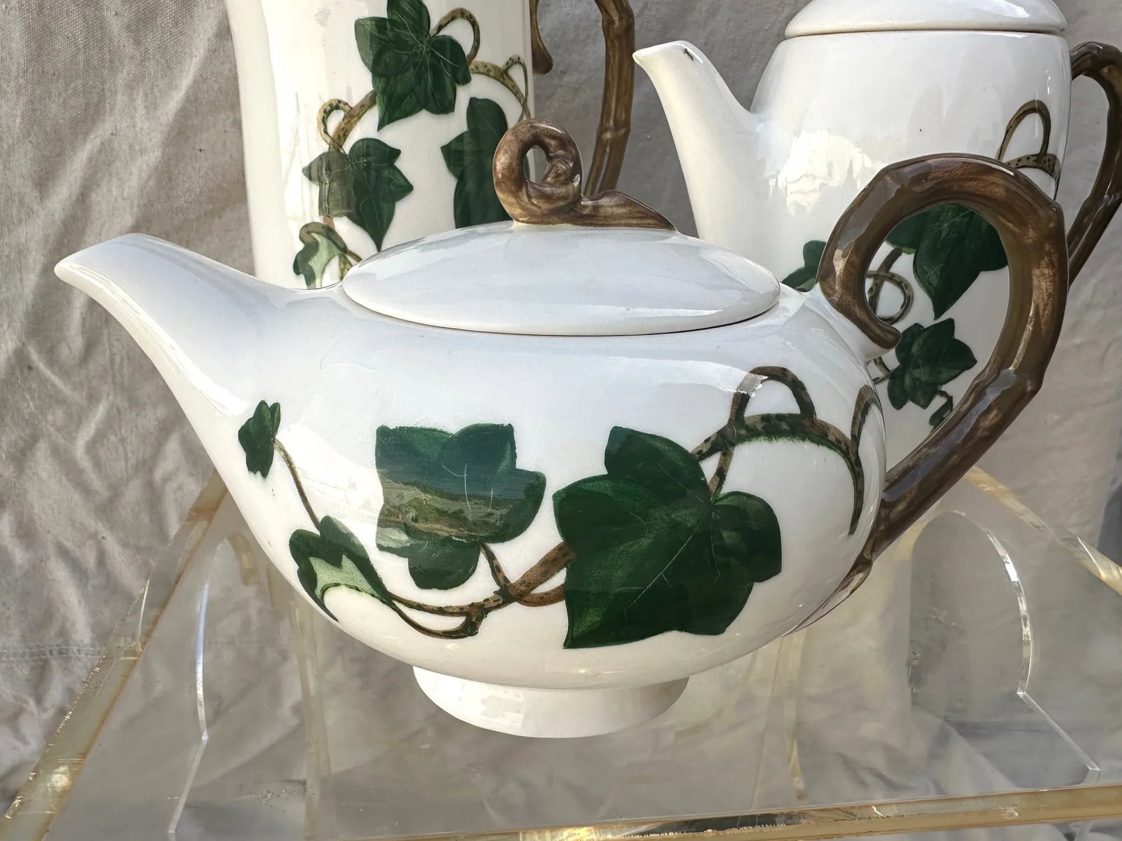 Vintage Ivy Print Serving Set of 3 - 2